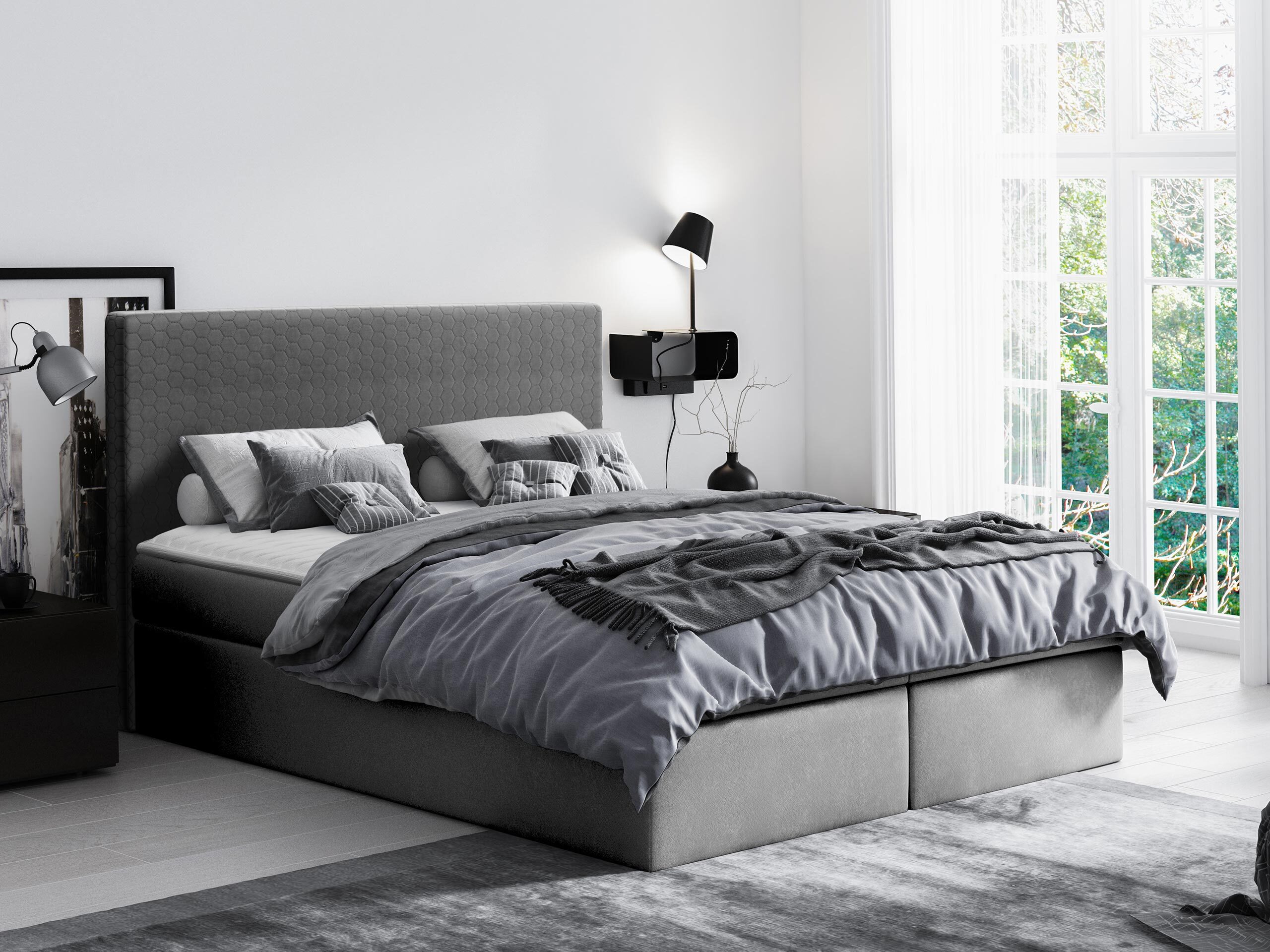 Lit boxspring Nix (Velluto 16)