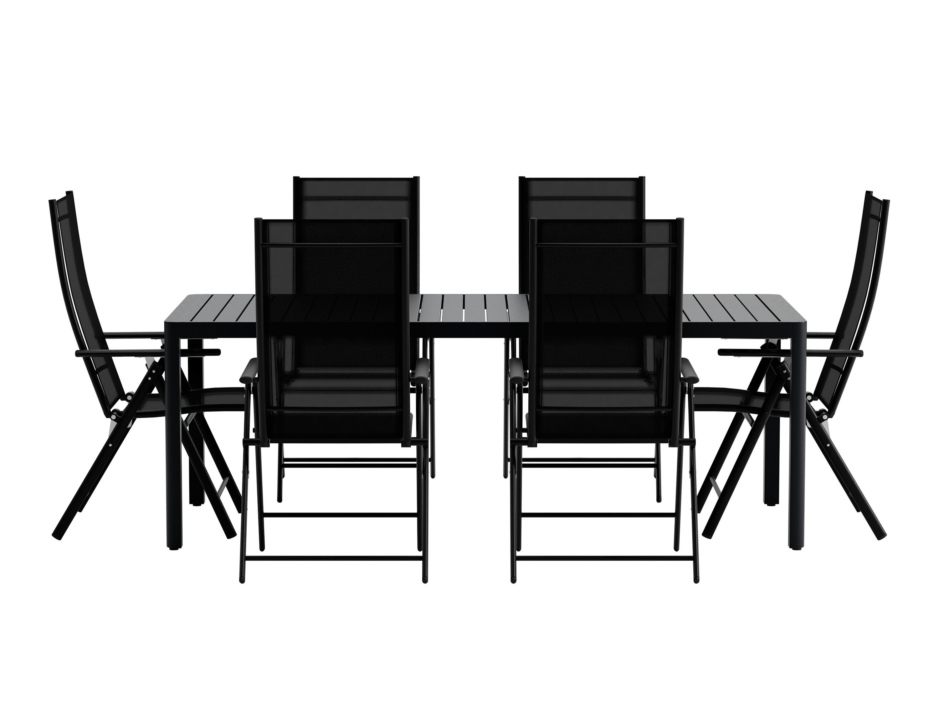 Ensemble table et chaises Dallas 5256 (Noir)