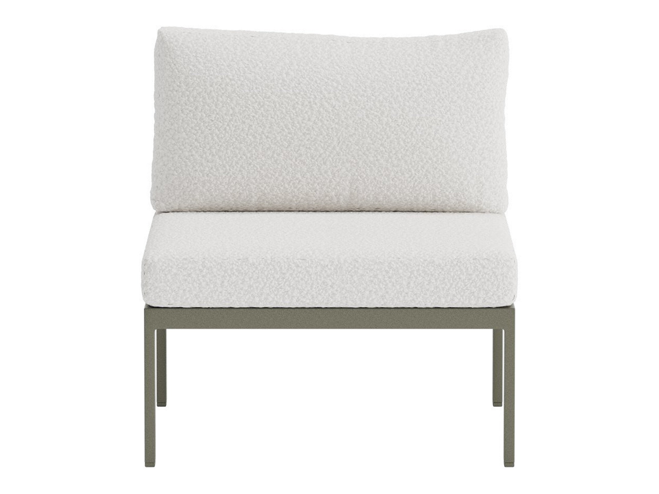 Fauteuil de jardin Camorlo 100 (Blanc + Chaki)