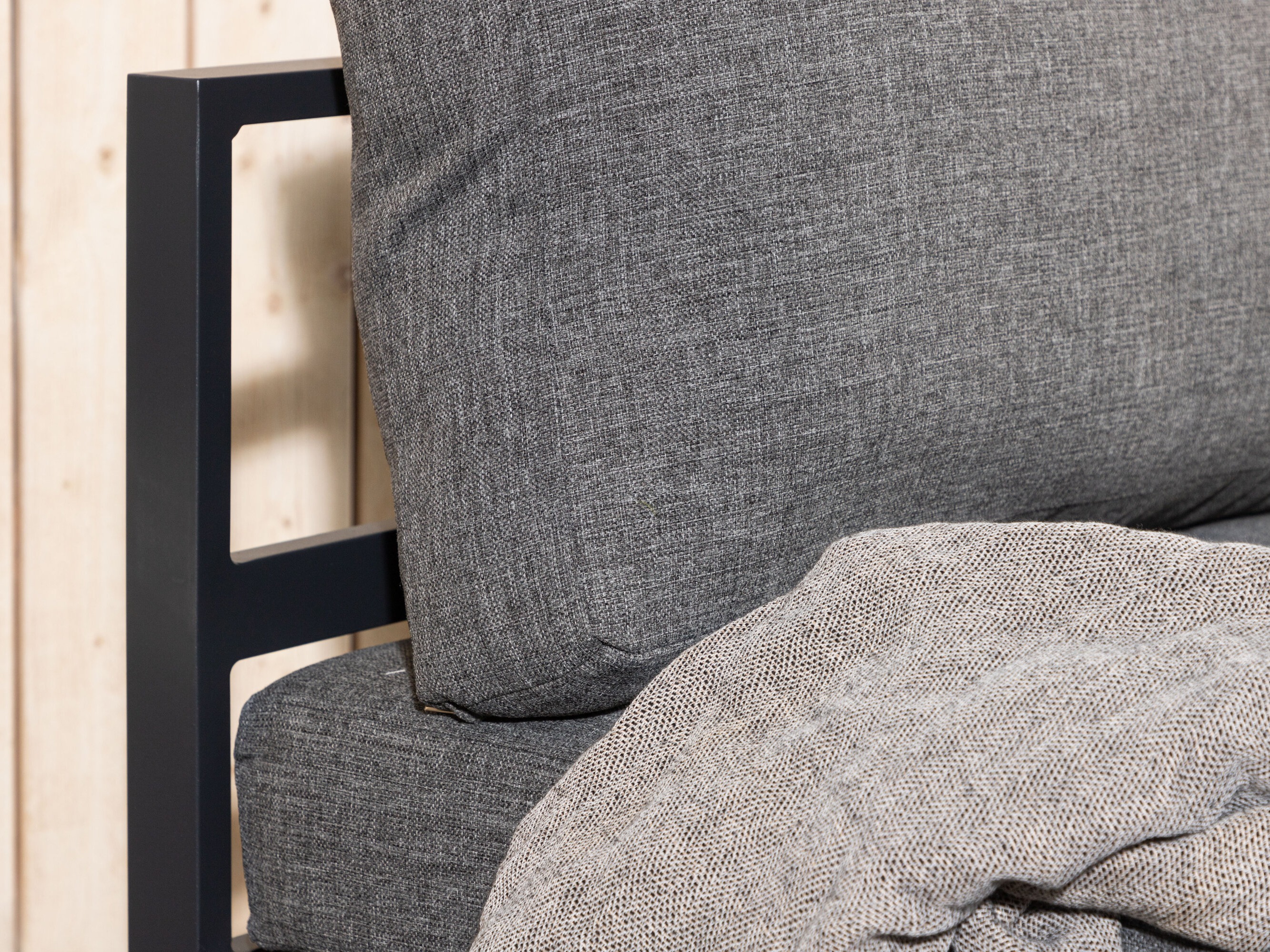 Fauteuil de jardin Camorlo 100 (Gris + Noir)