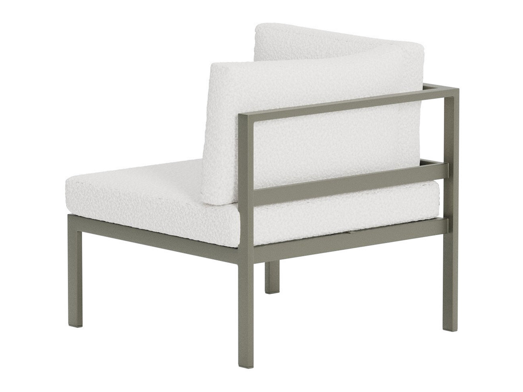 Fauteuil de jardin Camorlo 101 (Blanc + Chaki)