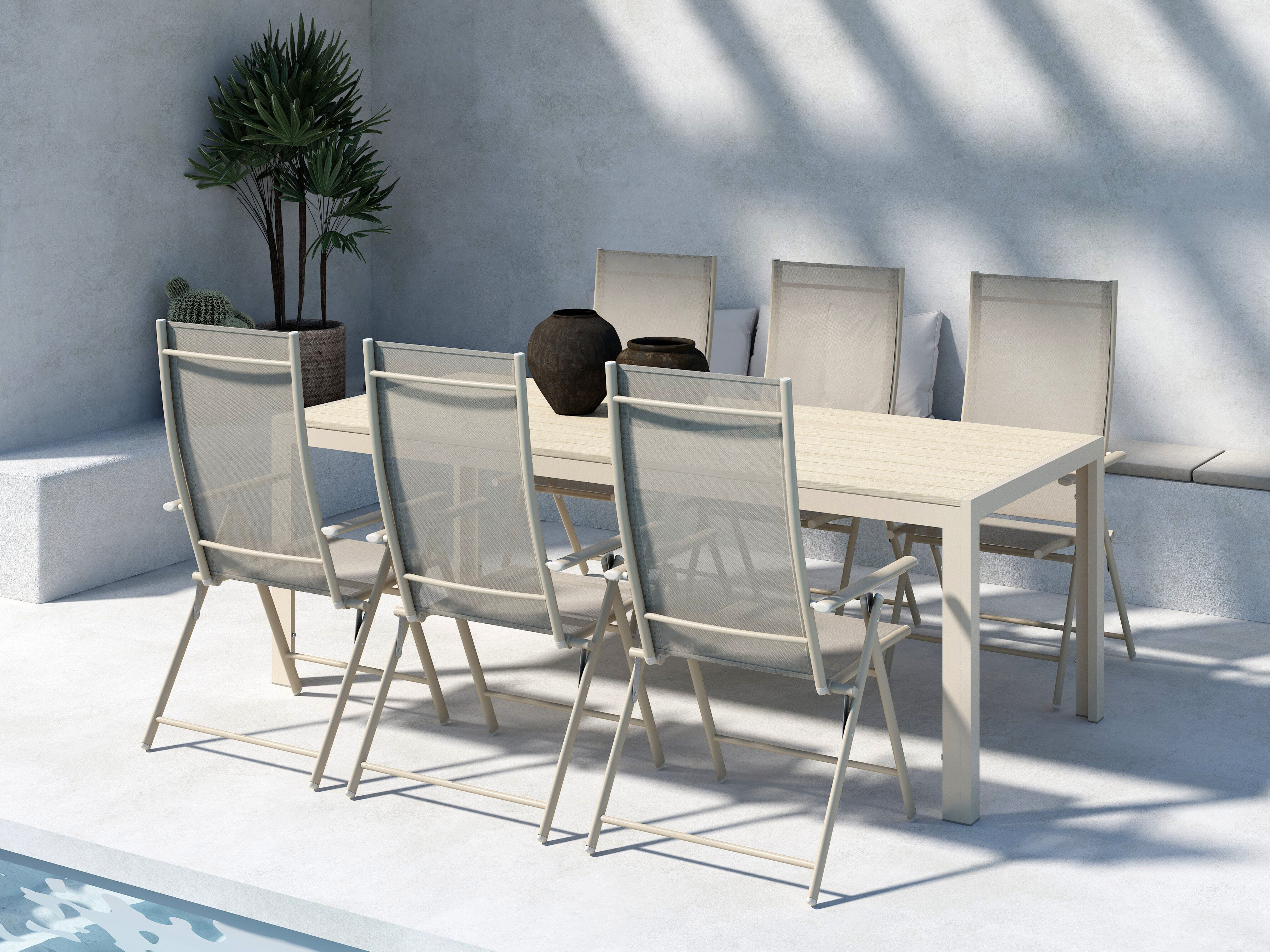 Ensemble table et chaises Dallas 5263 (Beige)