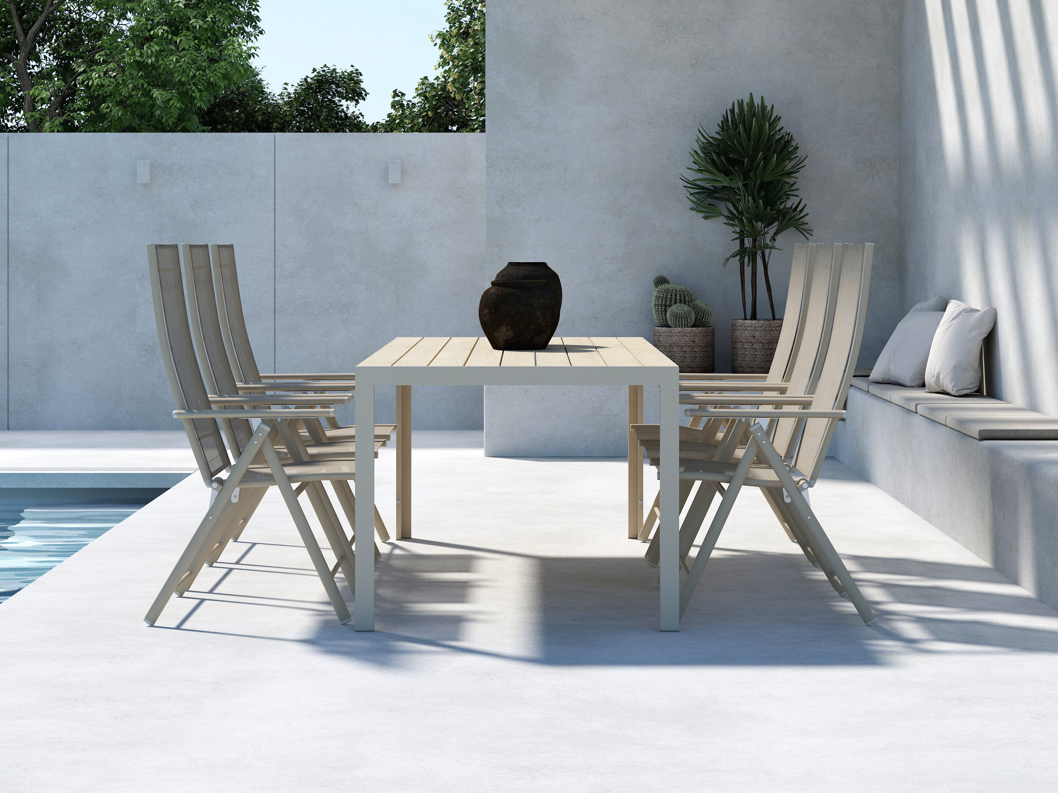 Ensemble table et chaises Dallas 5263 (Beige)