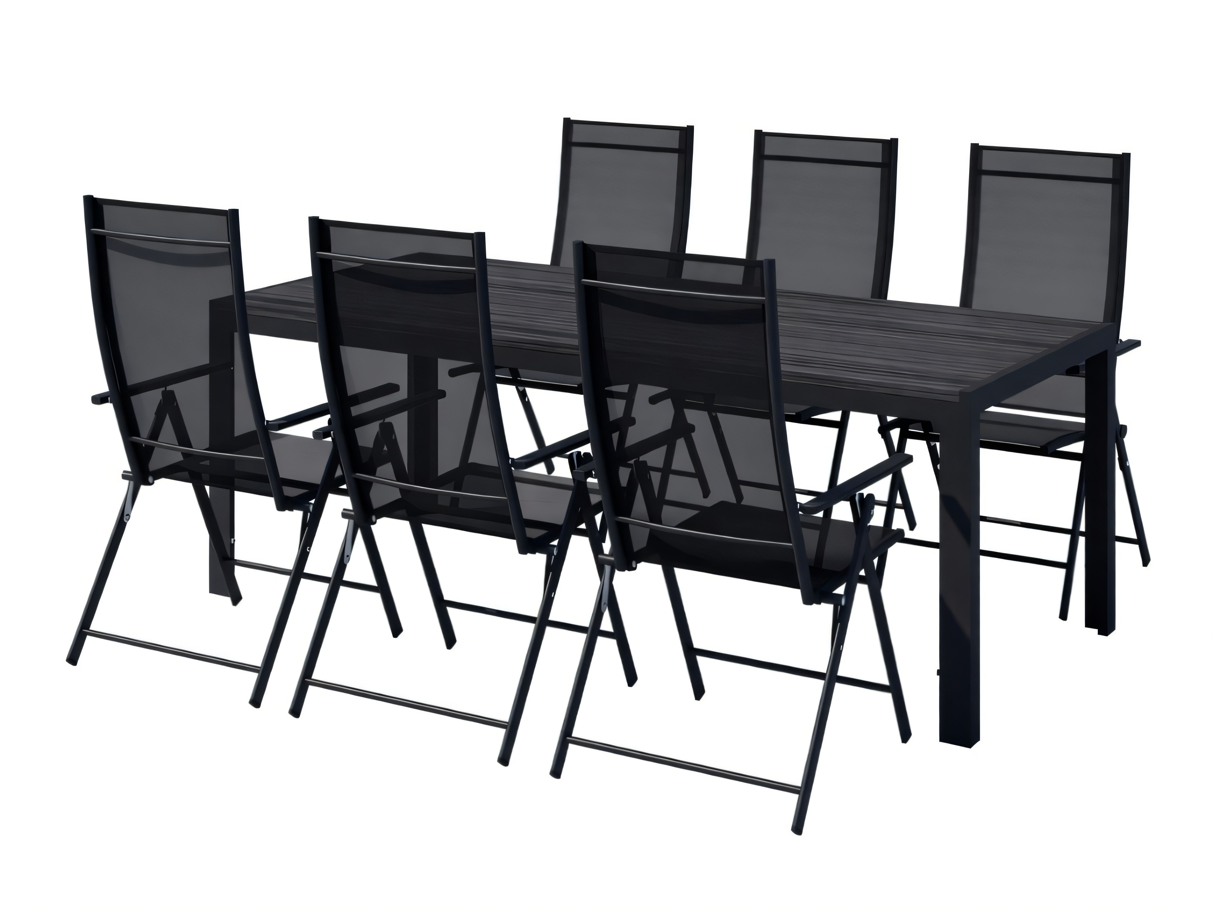 Ensemble table et chaises Dallas 5263 (Noir)
