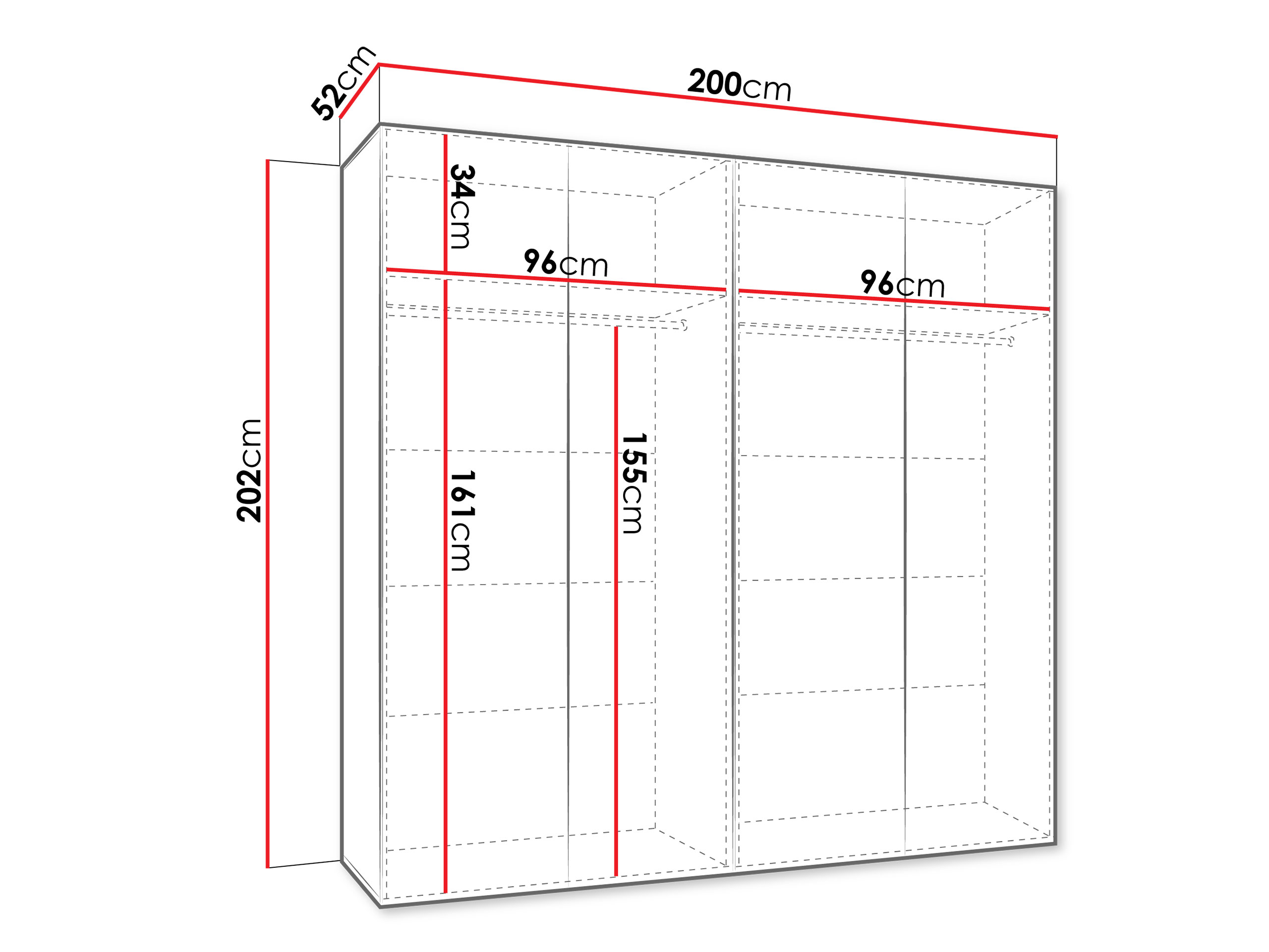 Armoire Hartford 598 (Blanc)