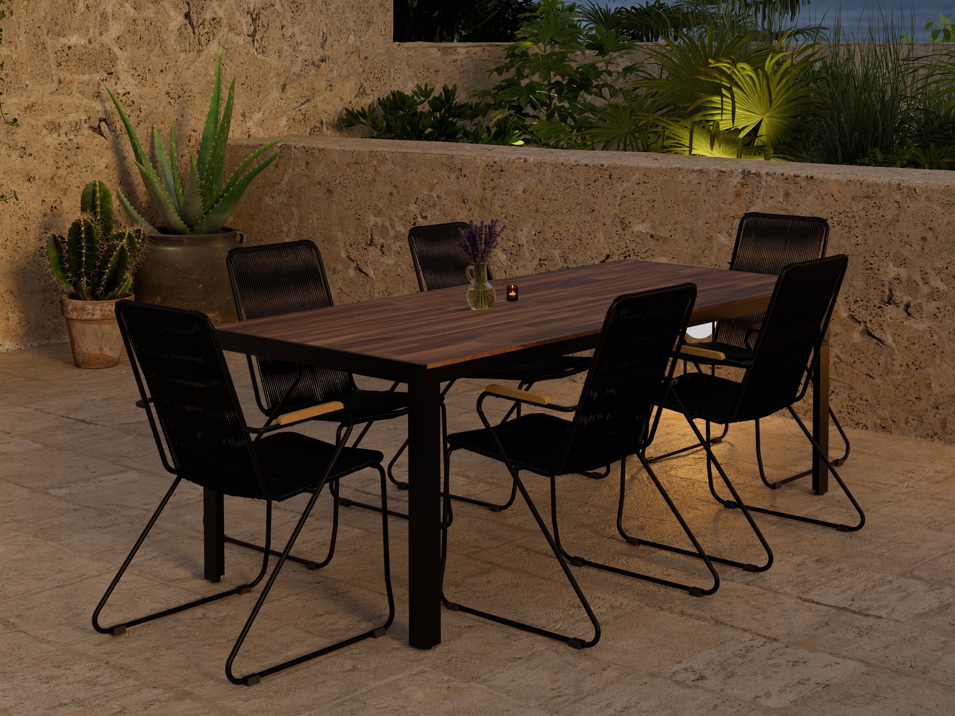 Ensemble table et chaises Dallas 5273