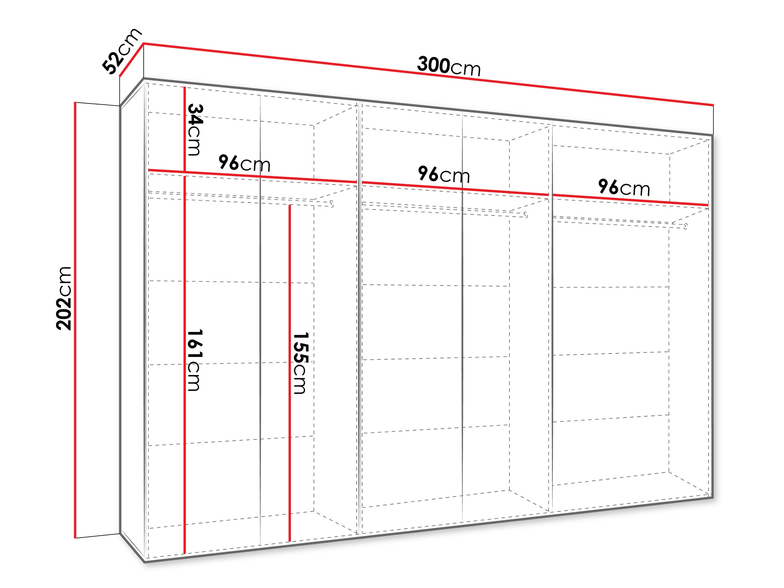 Armoire Hartford 599 (Noir)