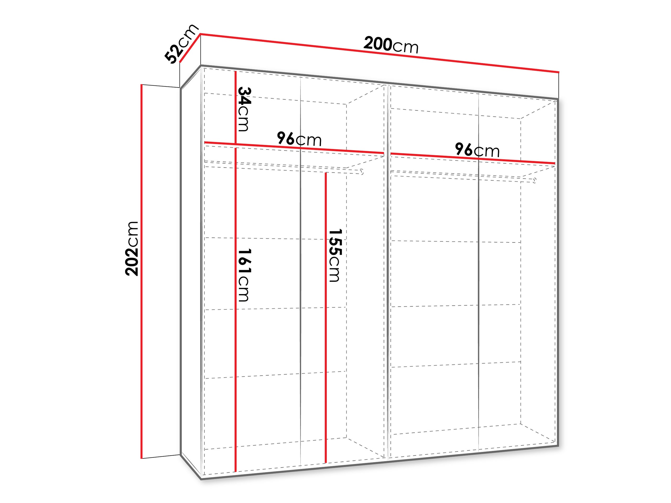 Armoire Hartford 601 (Blanc)