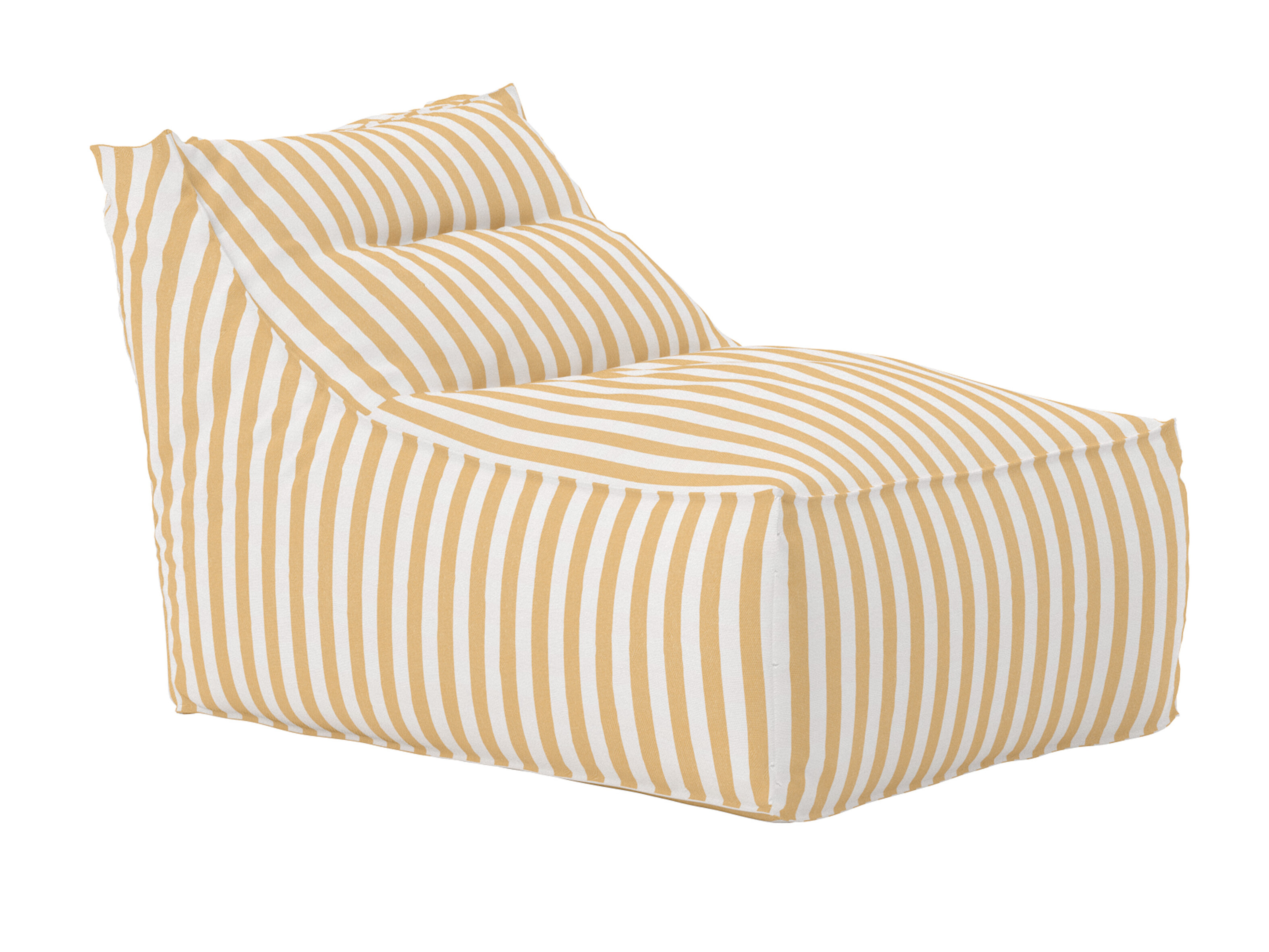 Pouf poire Dallas 5276 (Jaune + Blanc)