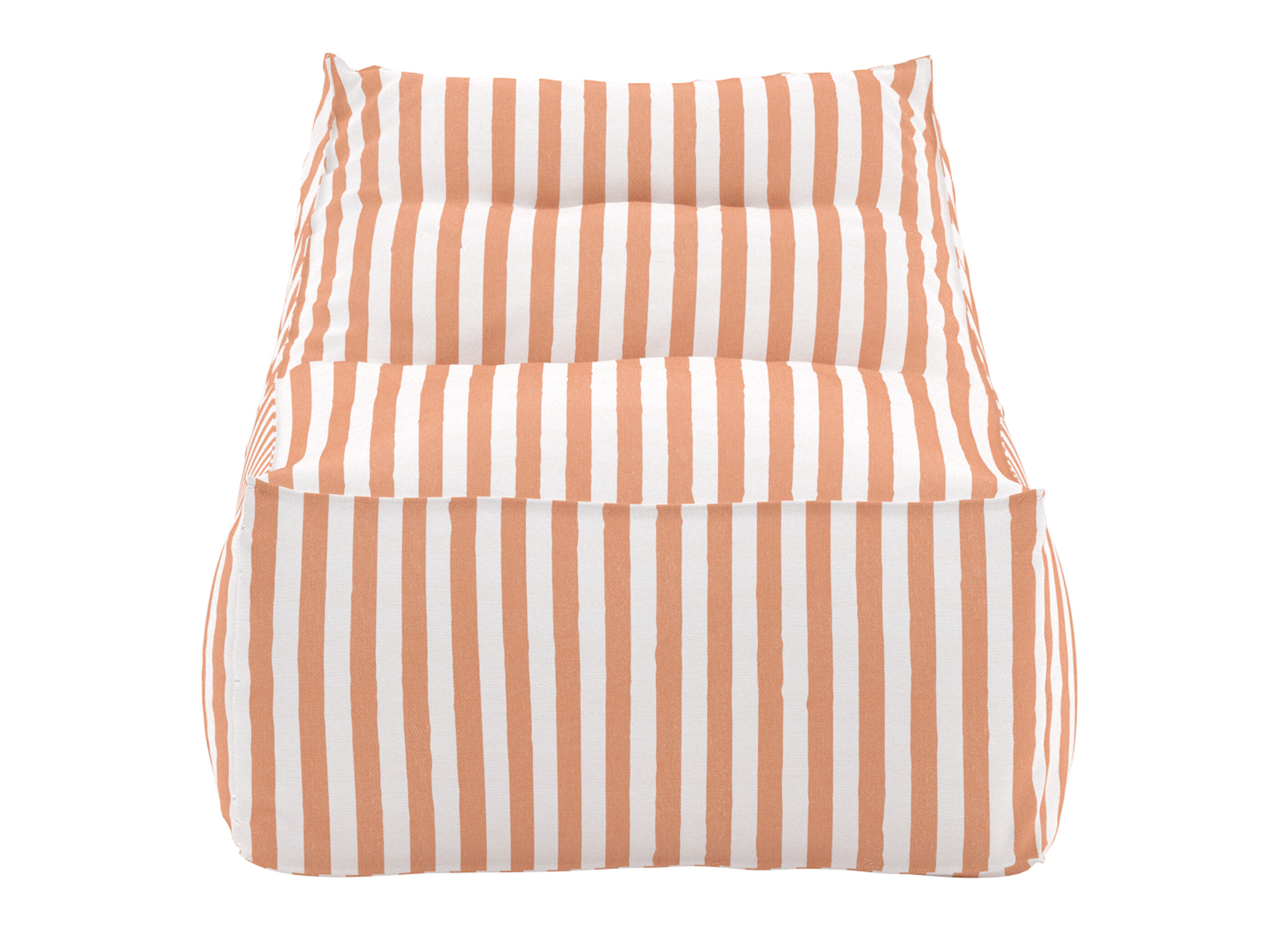 Pouf poire Dallas 5276 (Orange + Blanc)