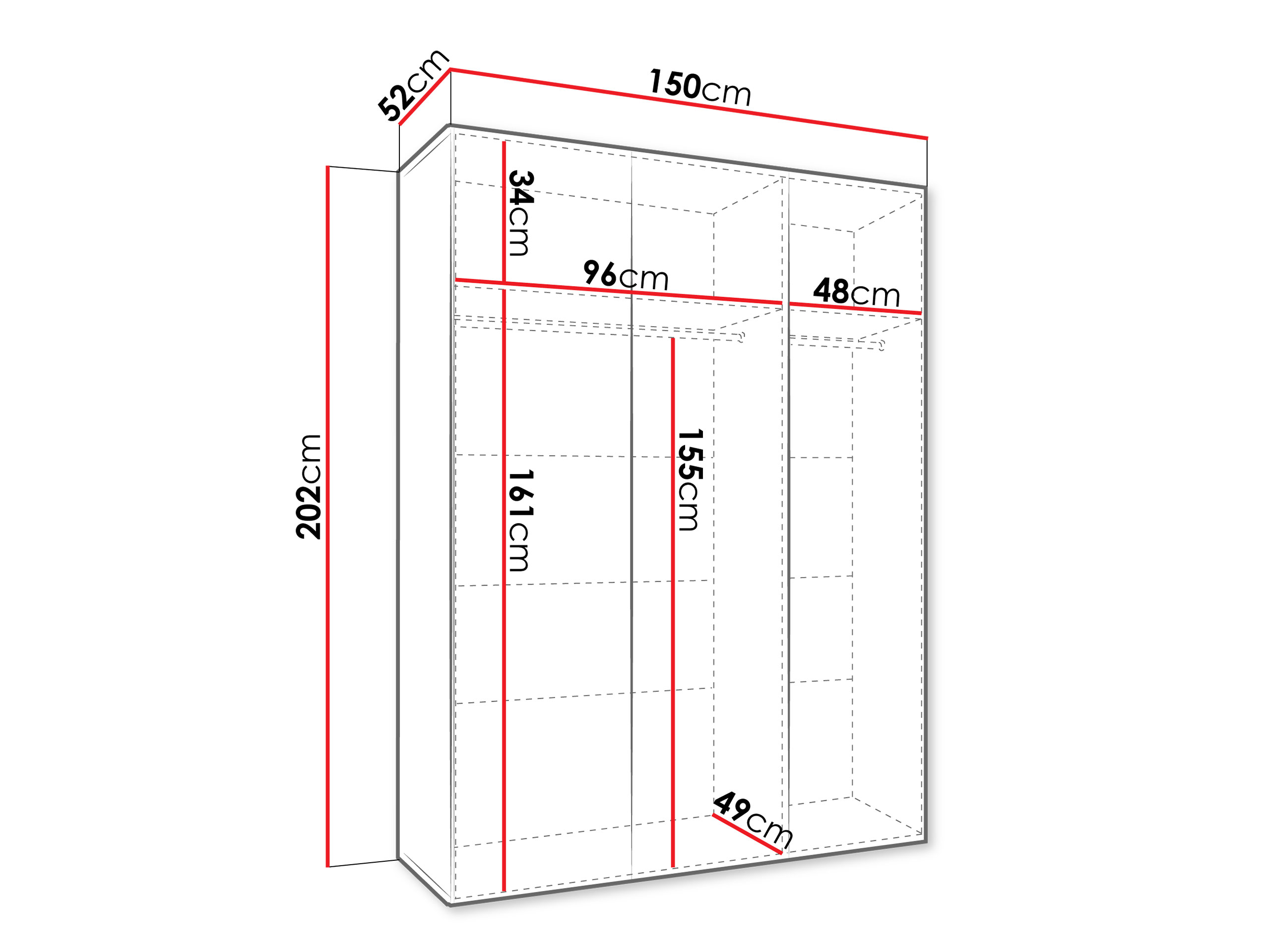 Armoire Hartford 604 (Cachemire)