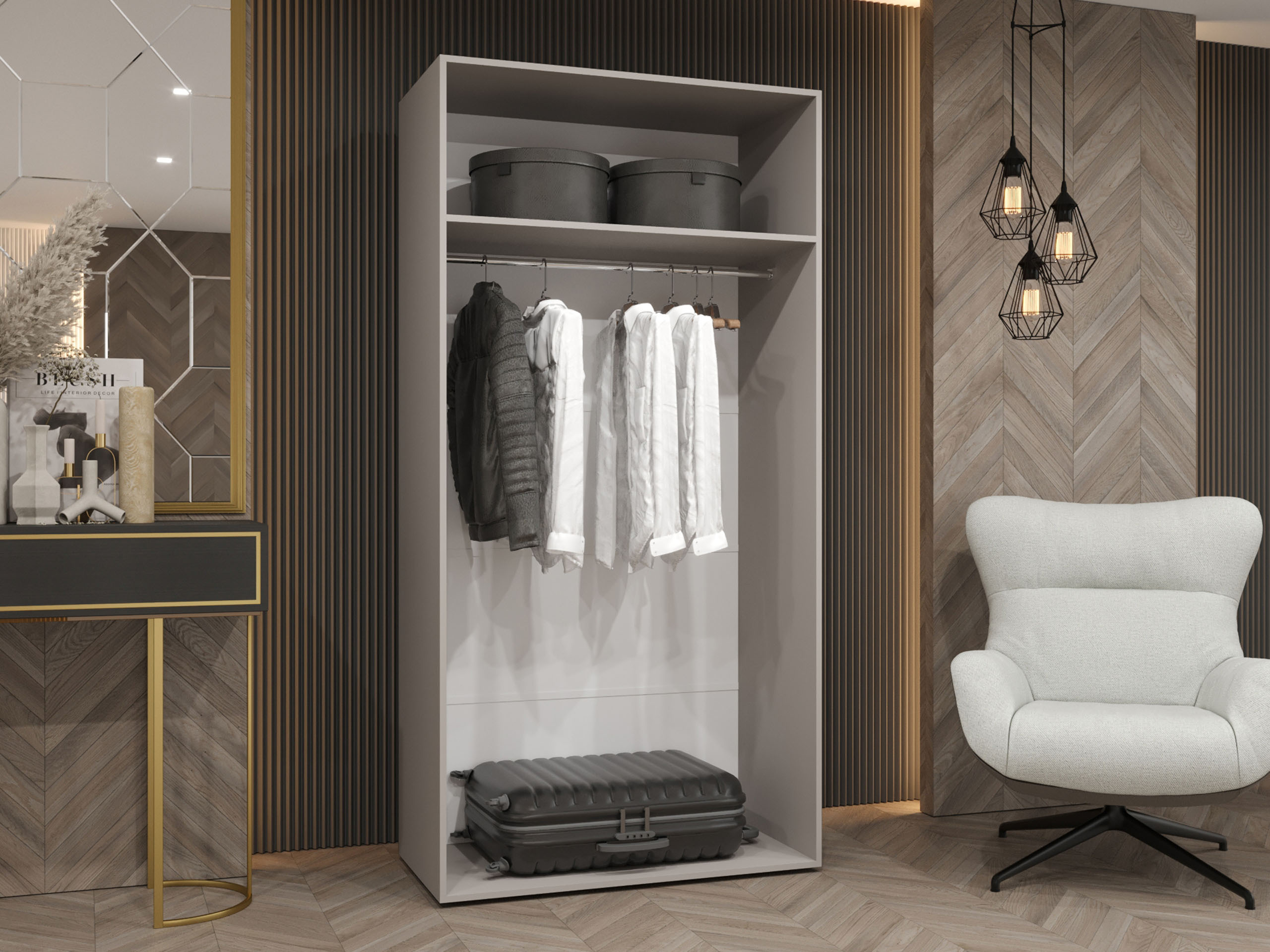 Armoire Hartford 608 (Blanc)