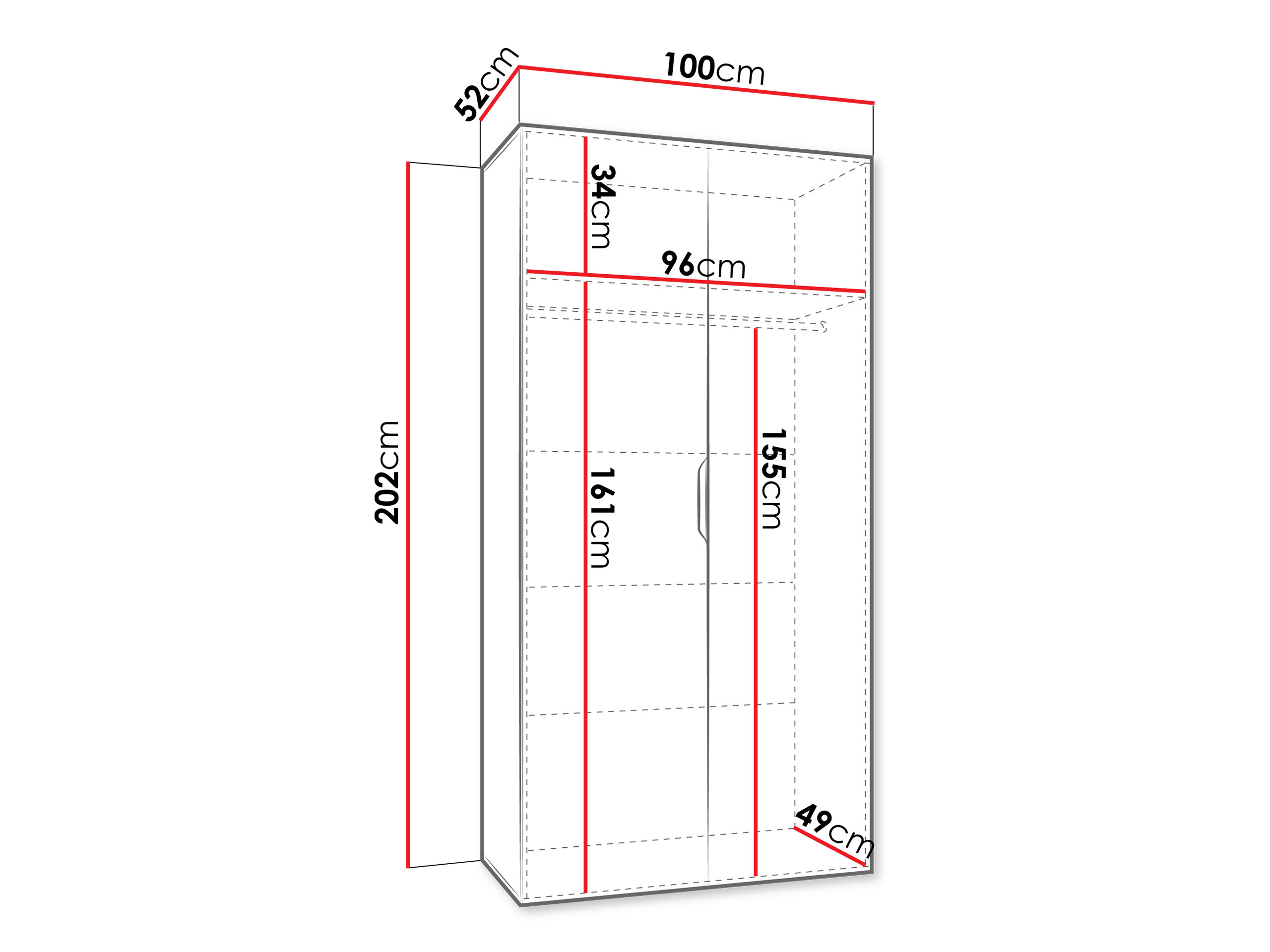 Armoire Hartford 628 (Noir)