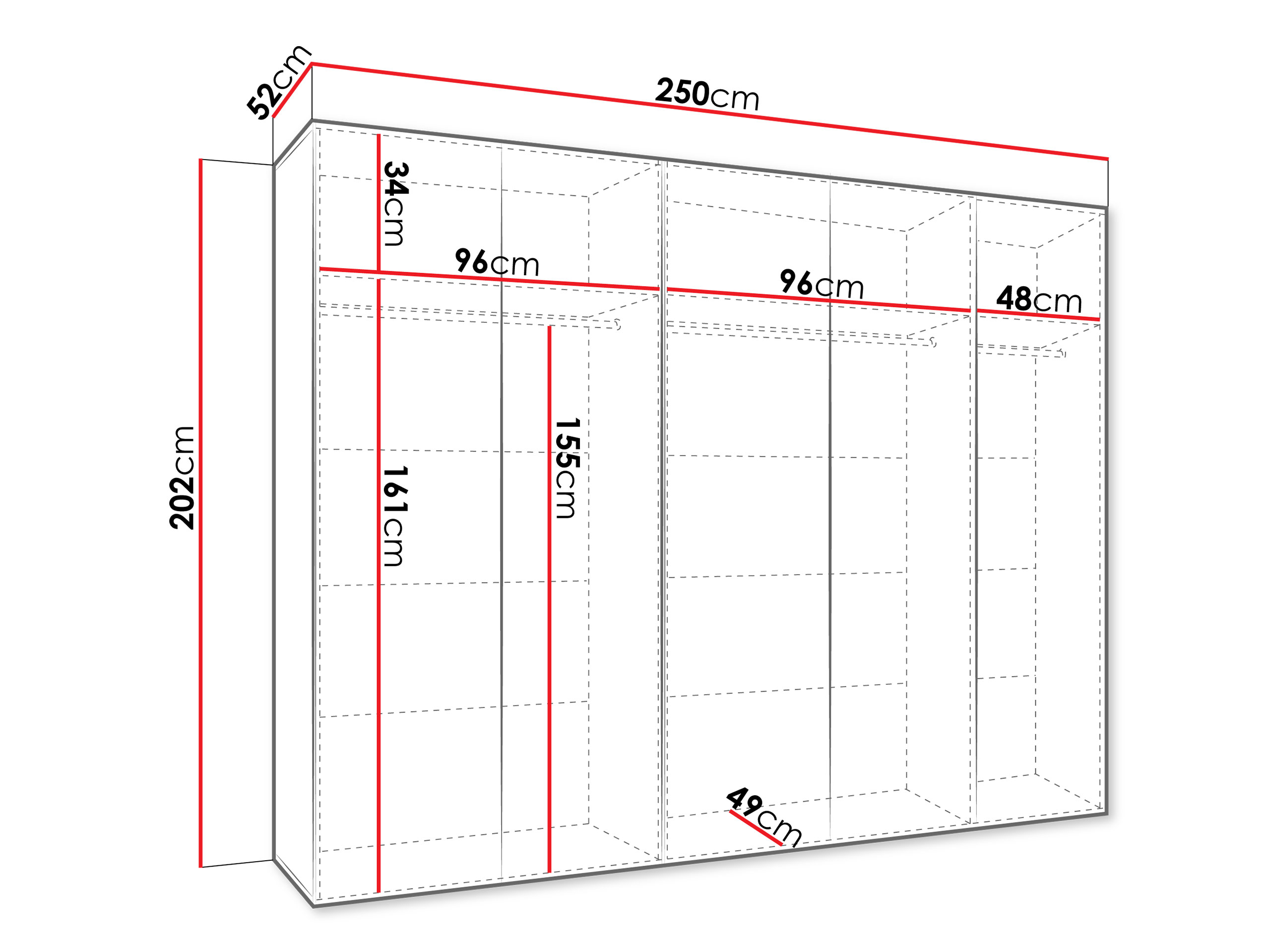 Armoire Hartford 631 (Blanc)