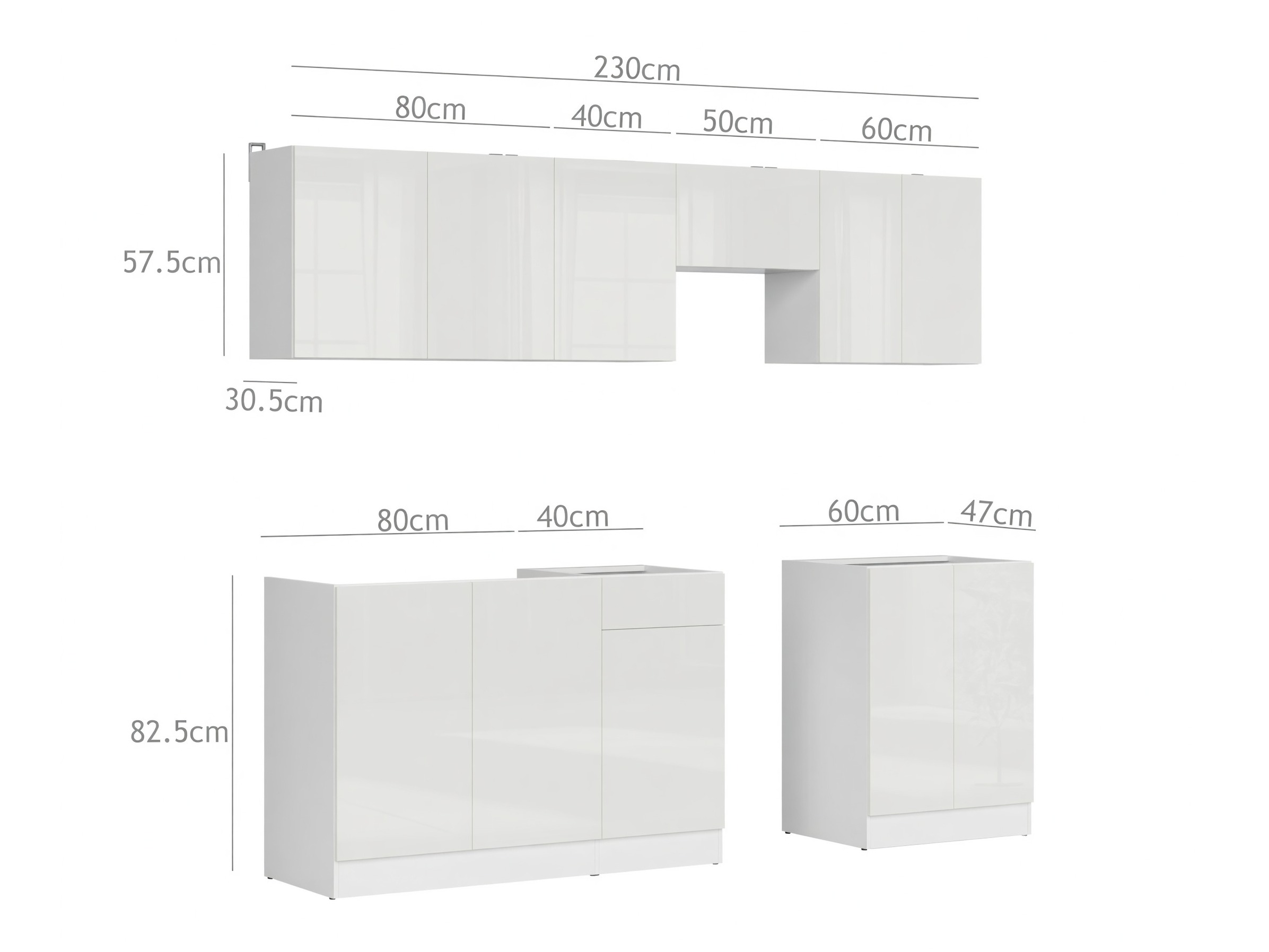 Cuisine complète modulaire Classic White 120