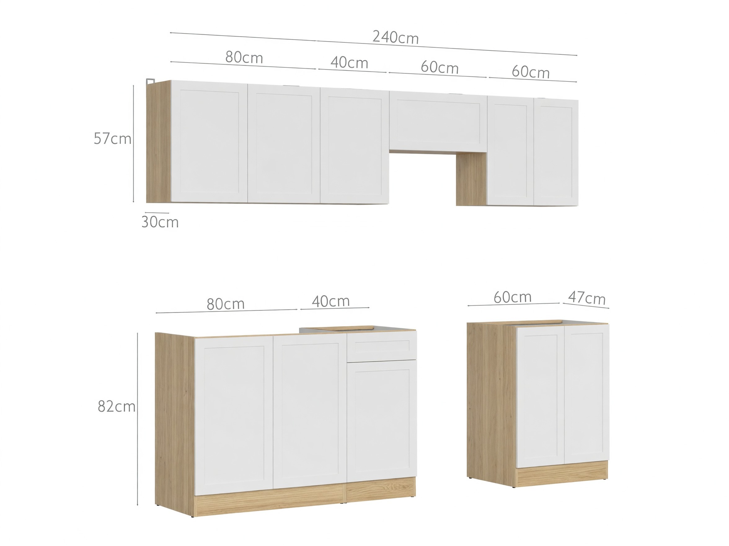 Cuisine complète modulaire Line White 119