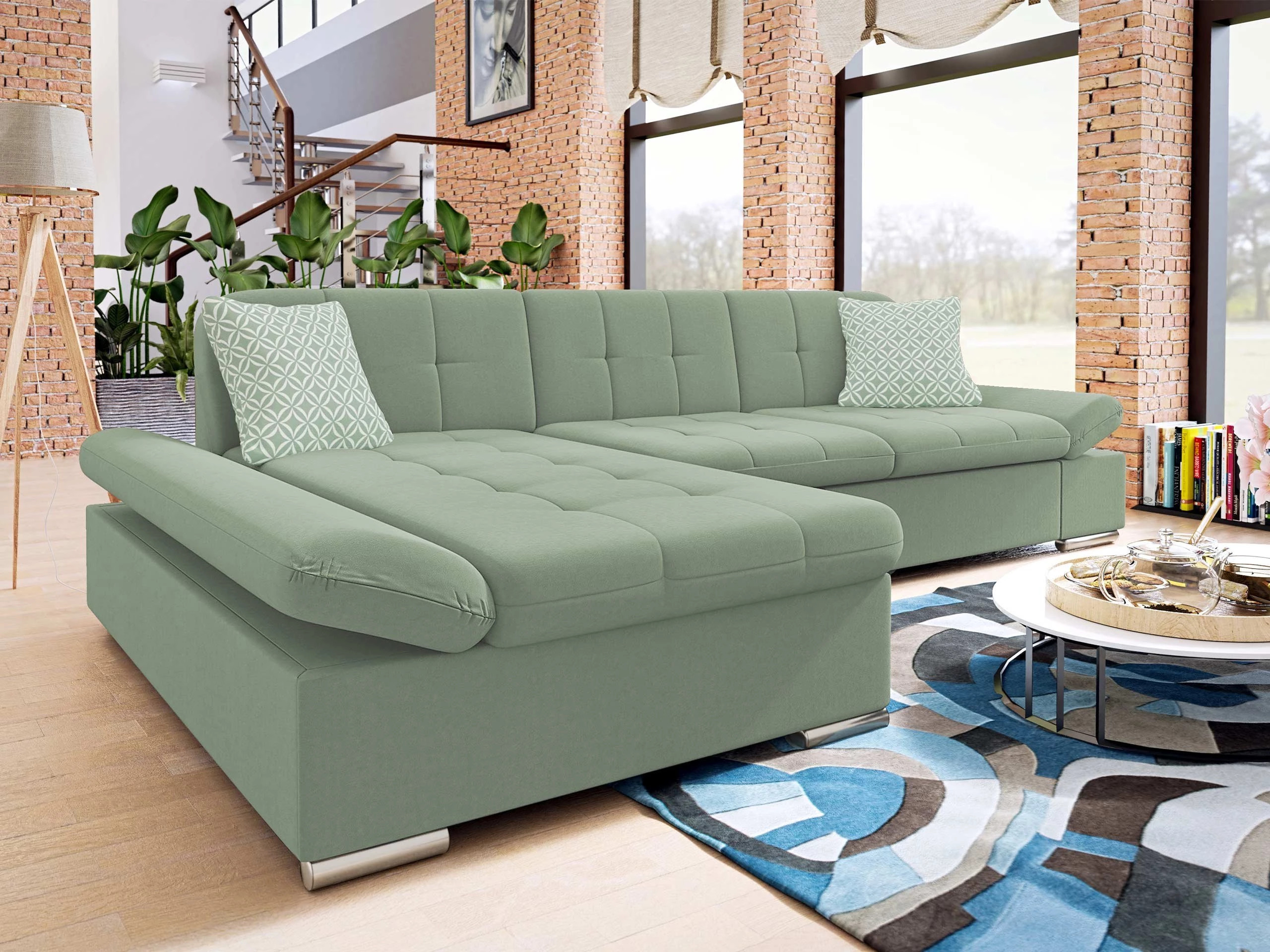 Canapé d'angle Comfivo Serenitas (Uttario Velvet 2954 + Evo 29)