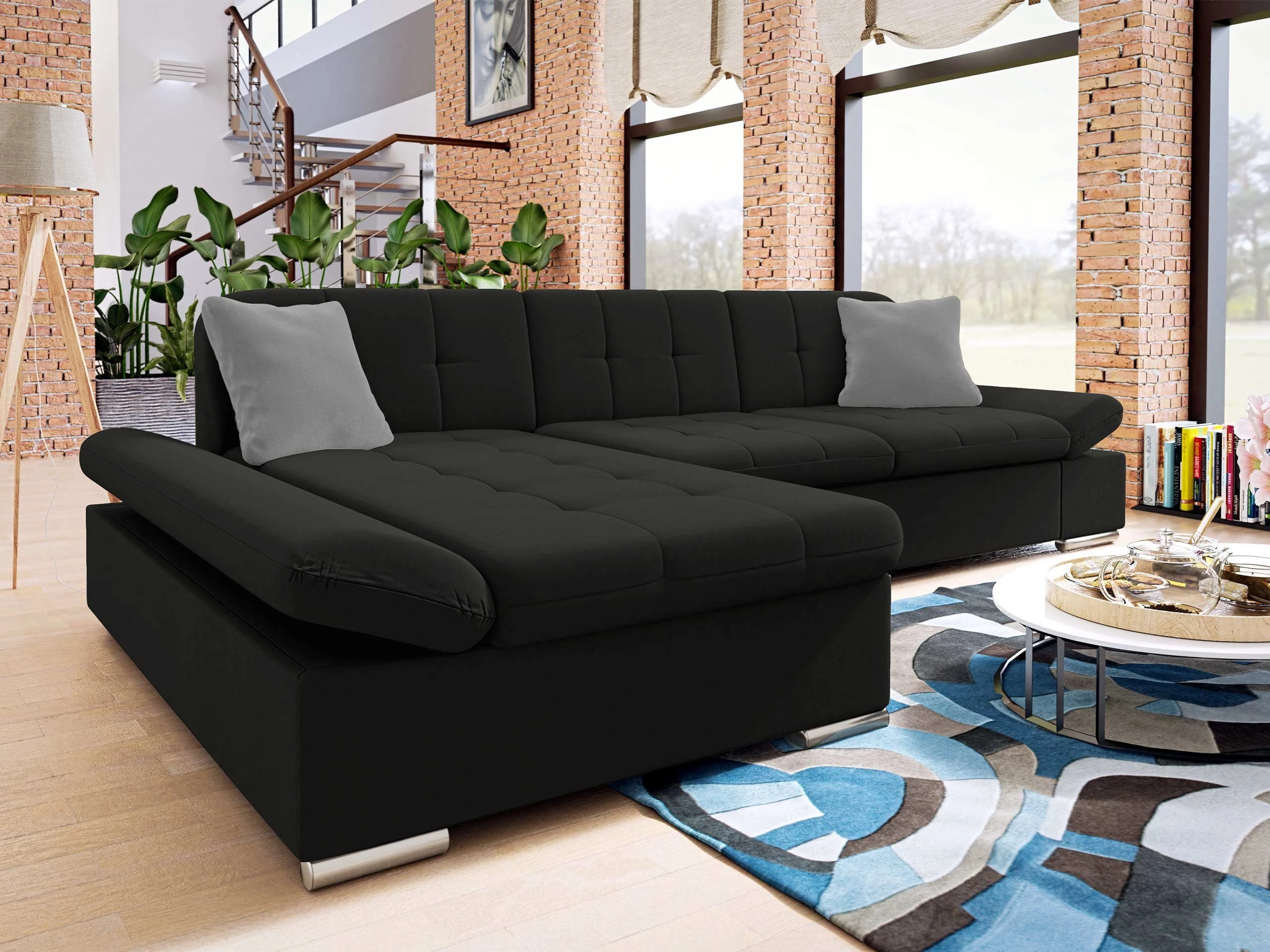 Canapé d'angle Comfivo Serenitas (Uttario Velvet 2980 + Uttario Velvet 2972)