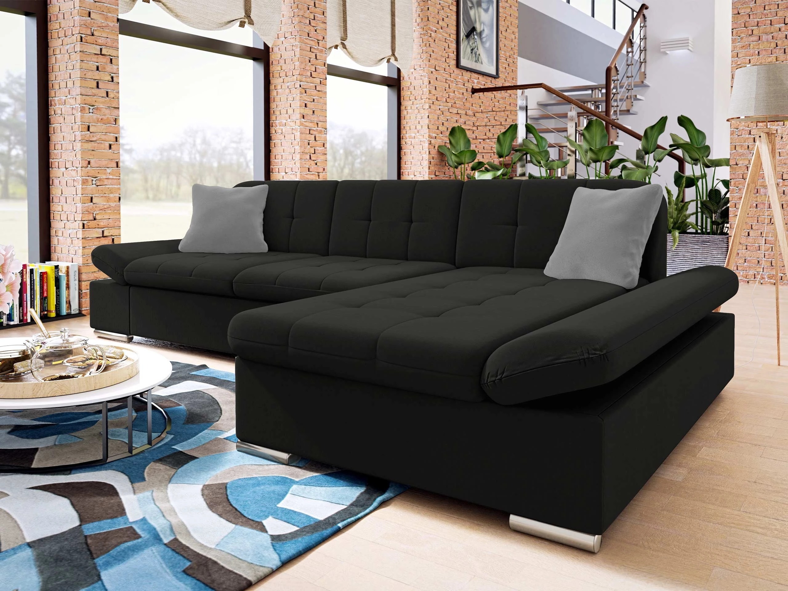 Canapé d'angle Comfivo Serenitas (Uttario Velvet 2980 + Uttario Velvet 2972)