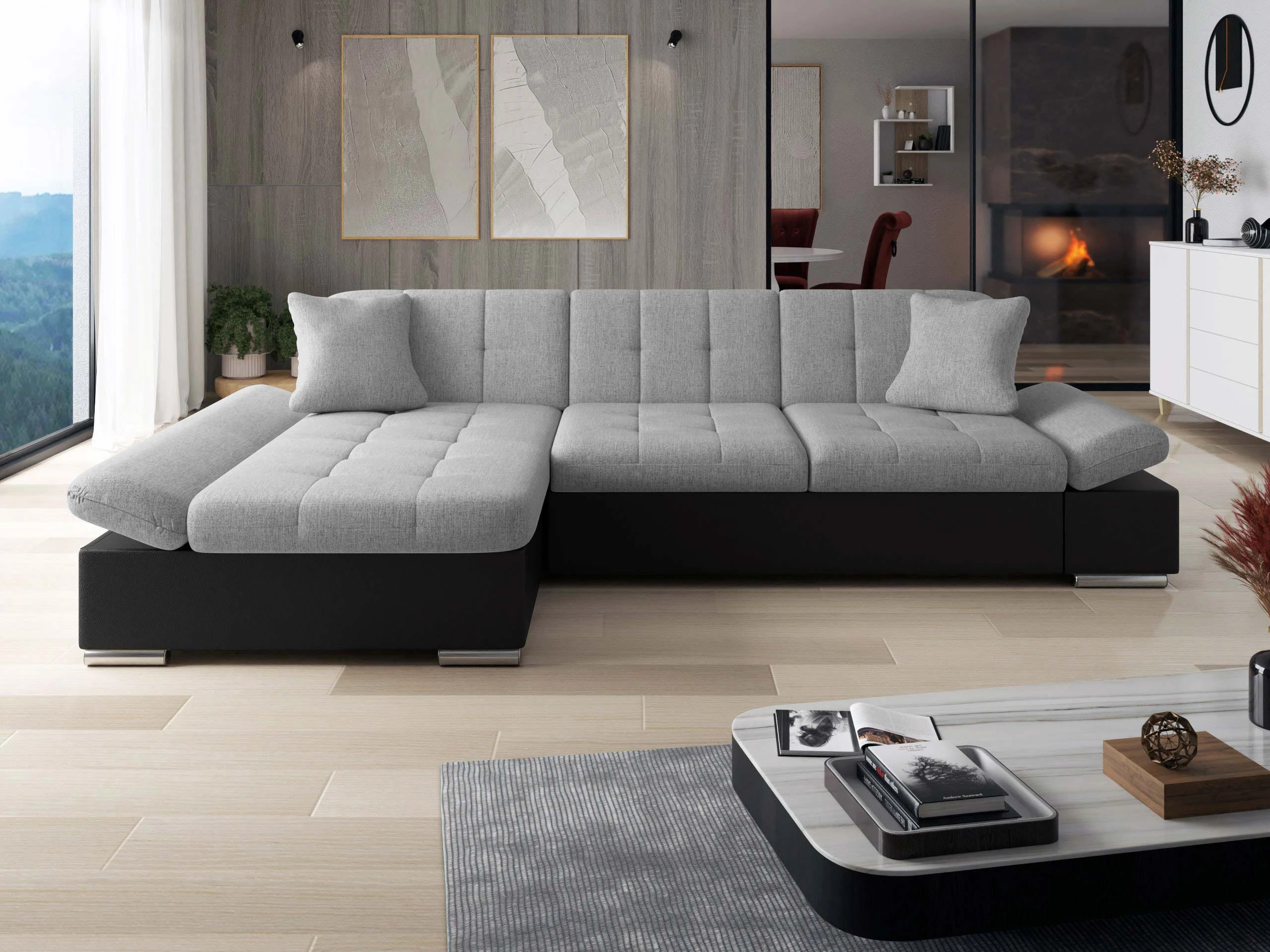 Canapé d'angle Comfivo Serenitas (Soft 011 + Soul 17)