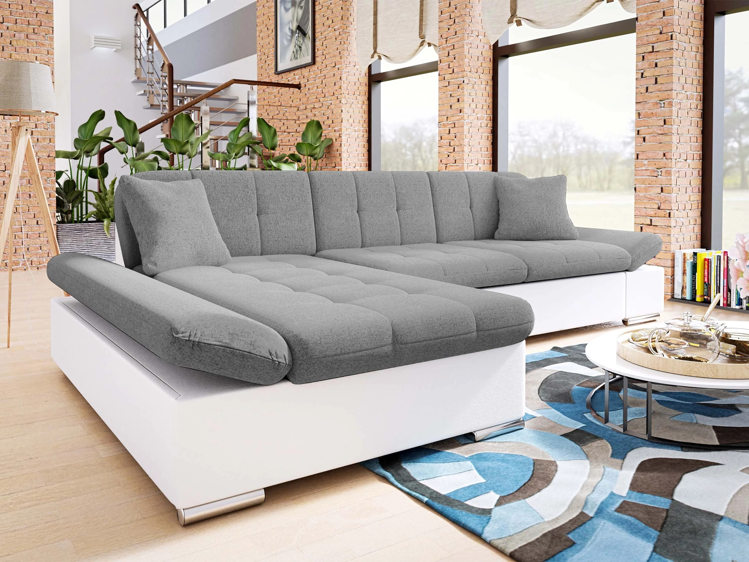 Canapé d'angle Comfivo Serenitas (Soft 017 + Soul 17)