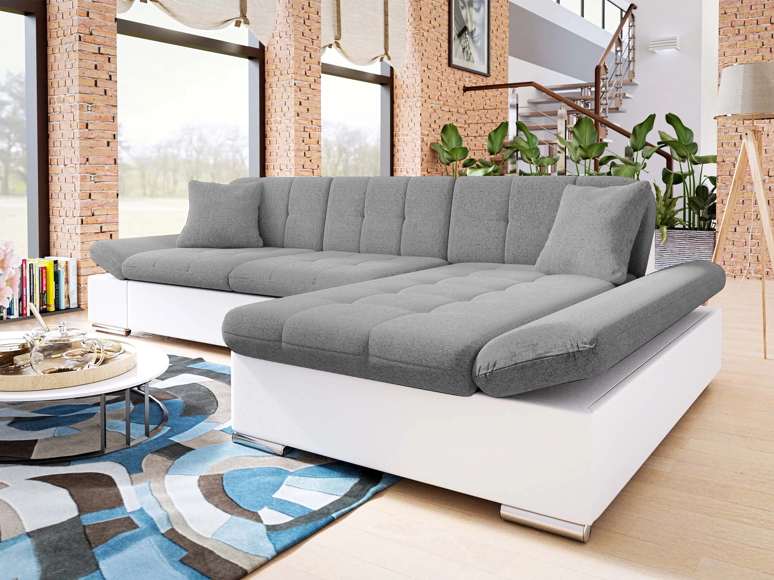 Canapé d'angle Comfivo Serenitas (Soft 017 + Soul 17)