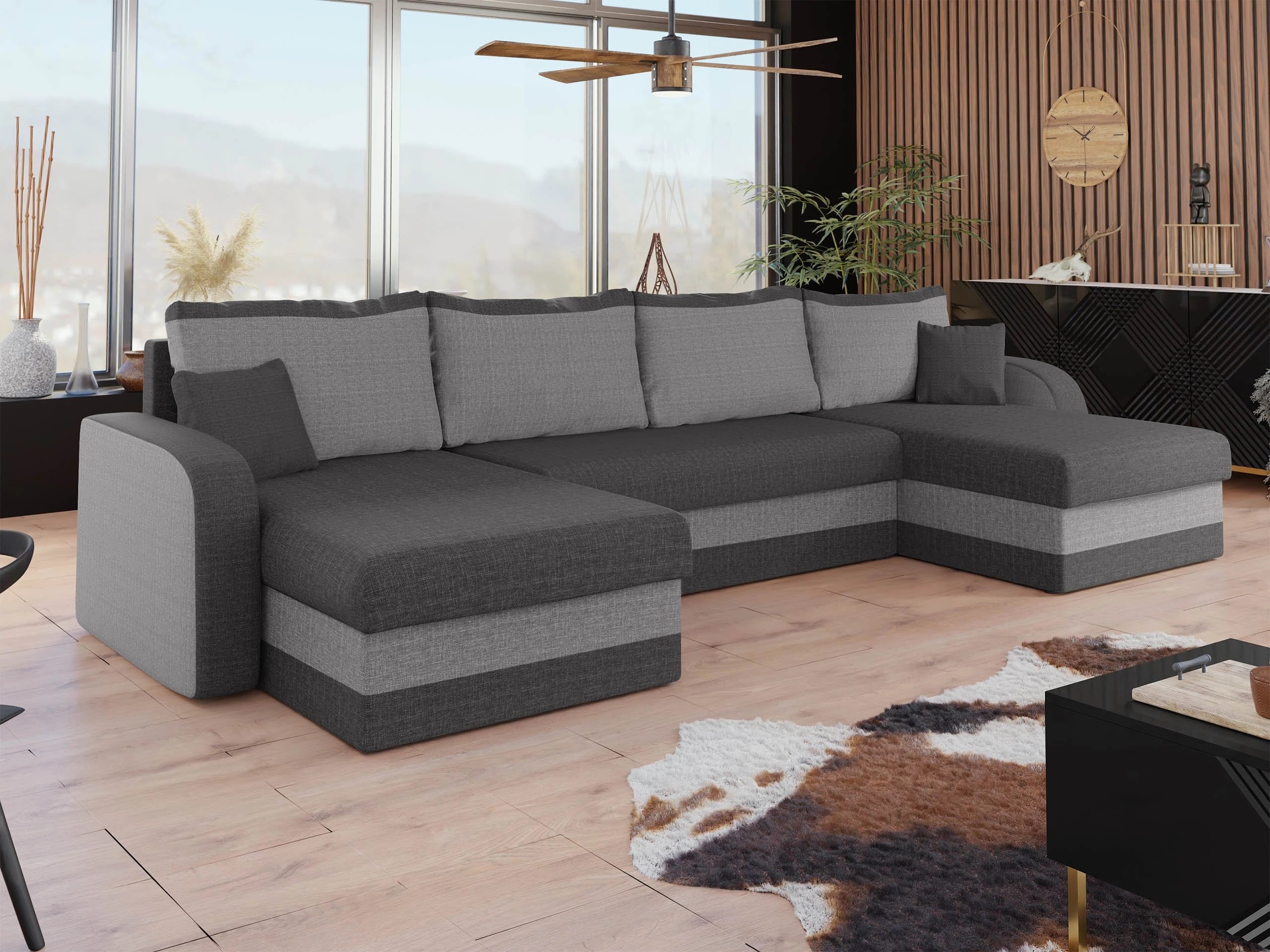 Canapé d'angle Comfivo Melissa III (Lux 06 + Lux 05)