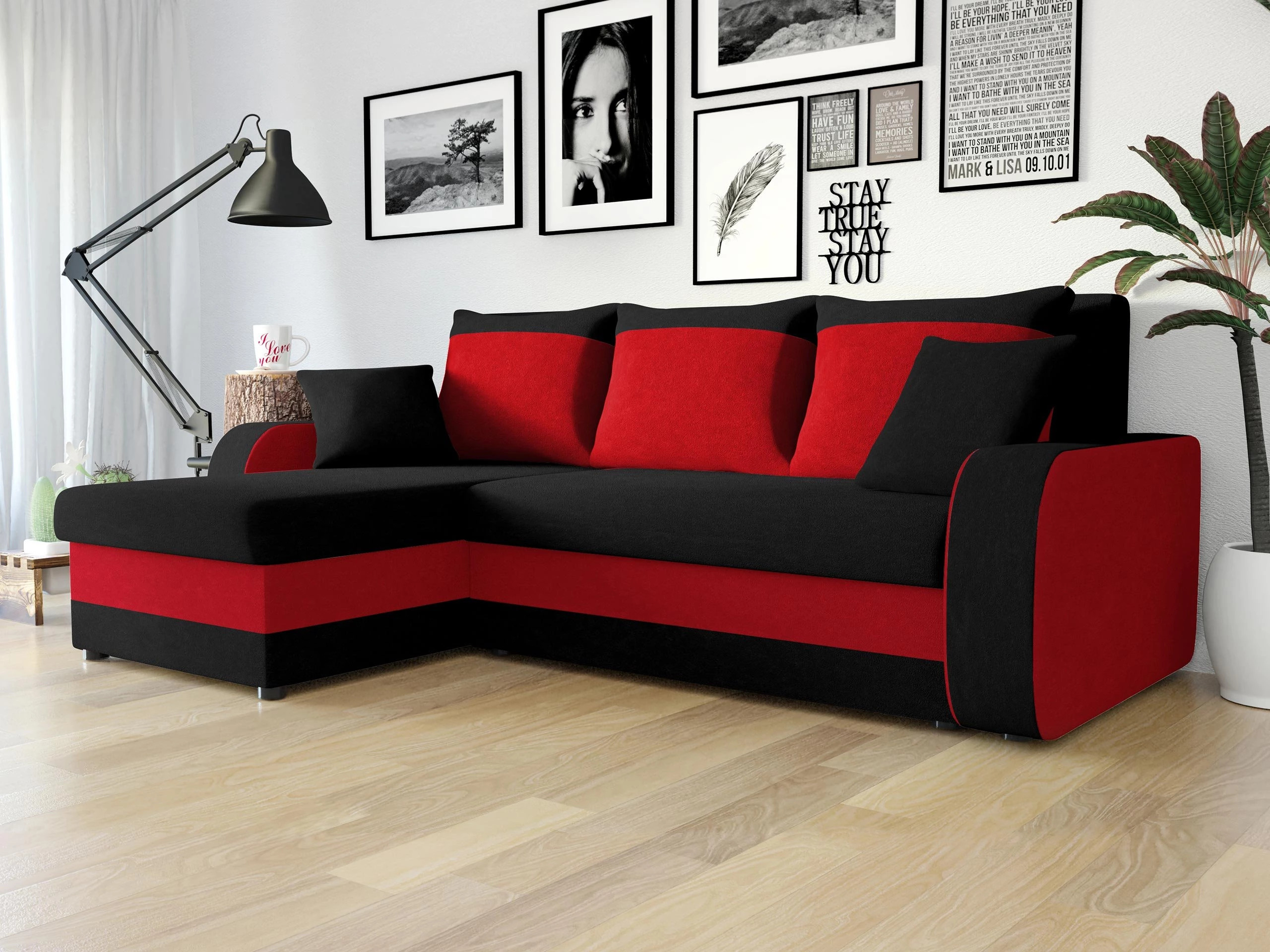 Canapé d'angle Comfivo Melissa (Mikrofaza 15 + Mikrofaza 22)