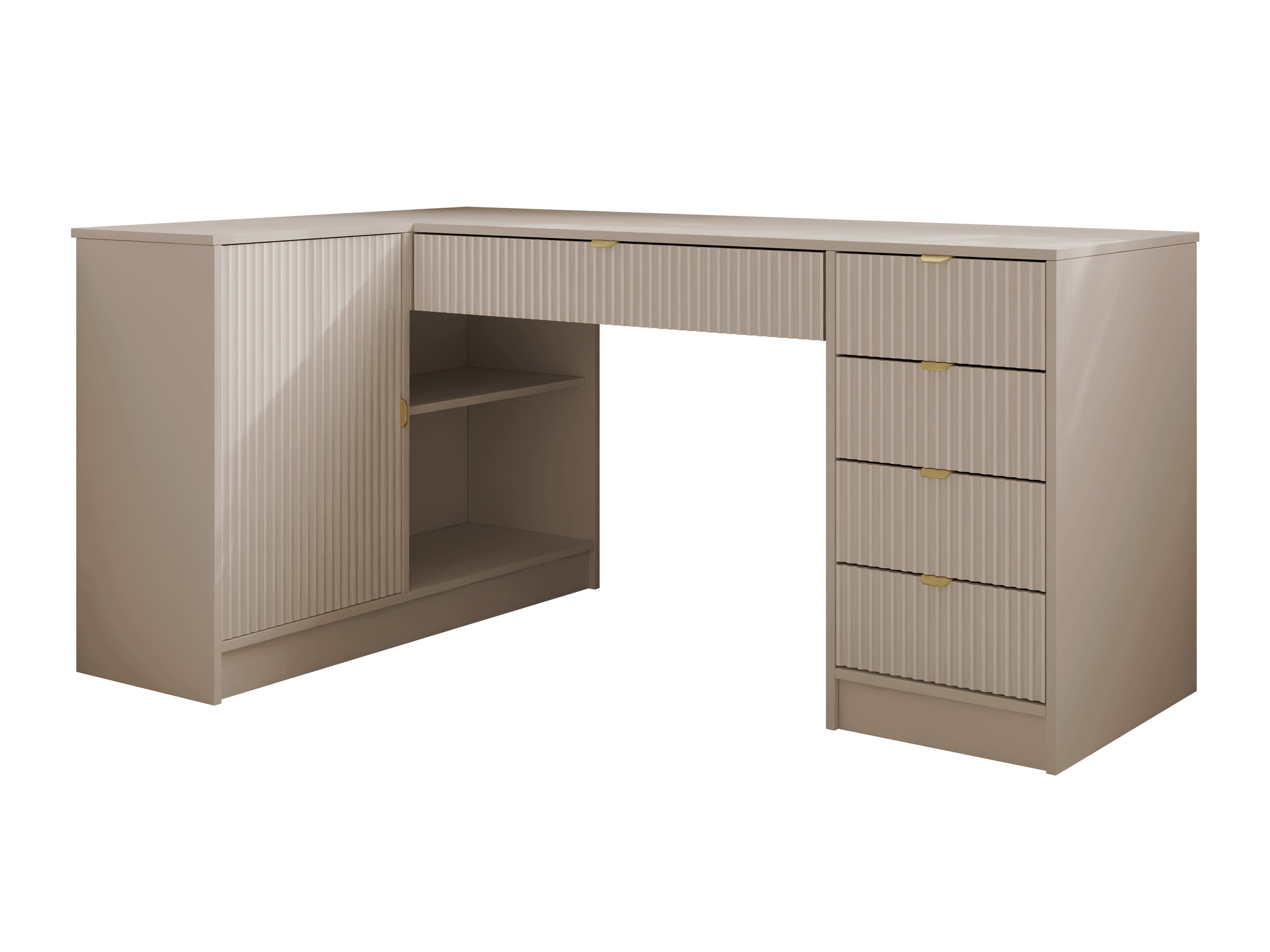 Bureau d'angle Comfivo Papilio II (Beige)