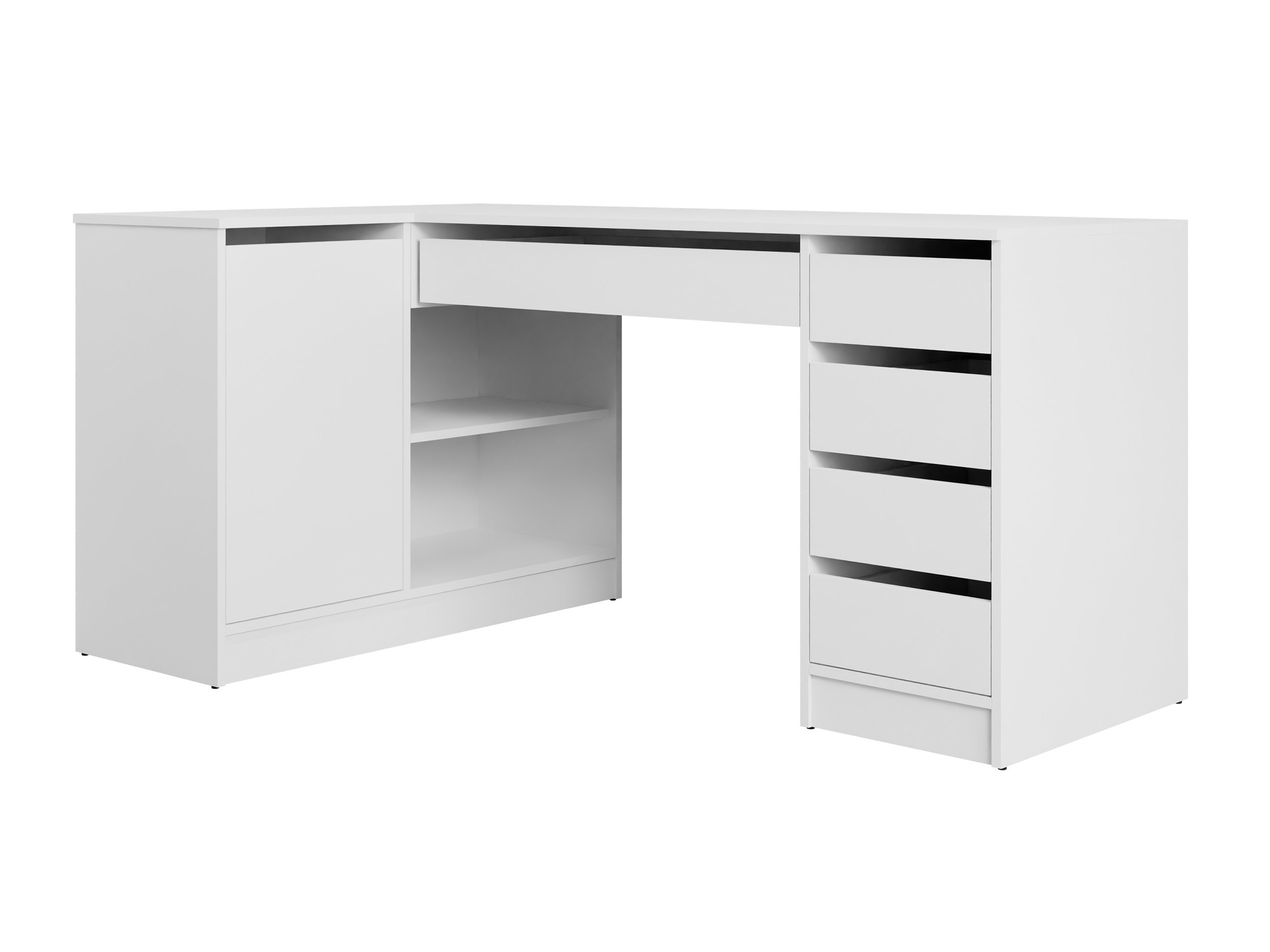 Bureau d'angle Comfivo Terros III (Blanc)