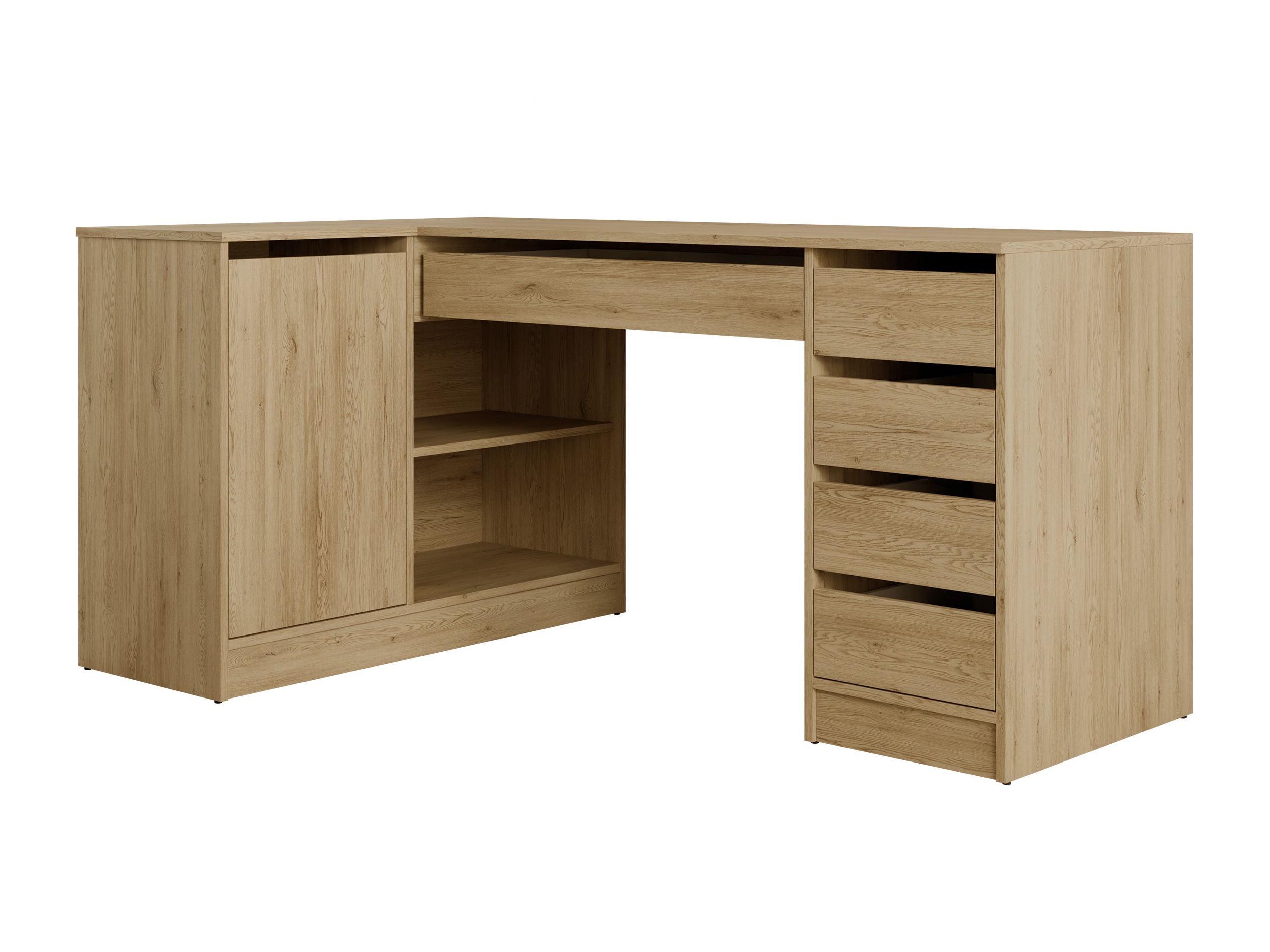 Bureau d'angle Comfivo Terros III (Chêne)