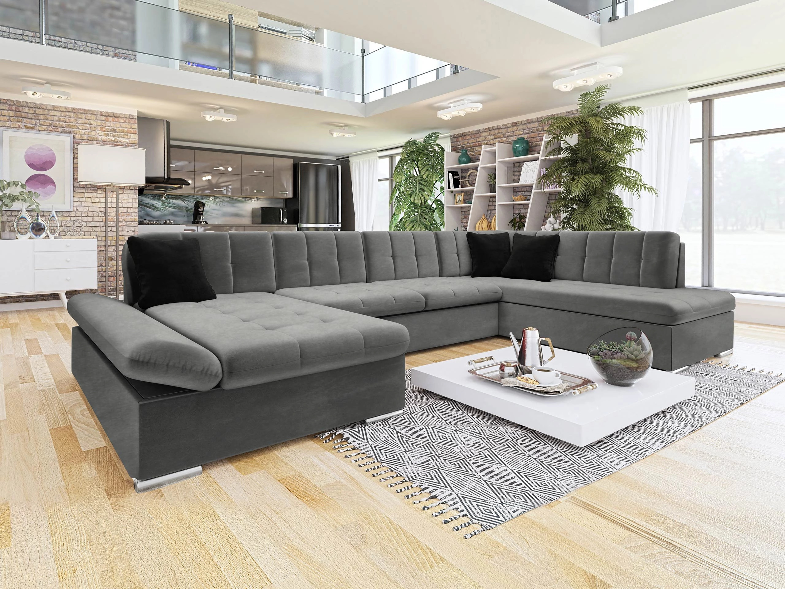 Canapé d'angle Comfivo Tilia I (Magic Velvet 2217 + Magic Velvet 2219)