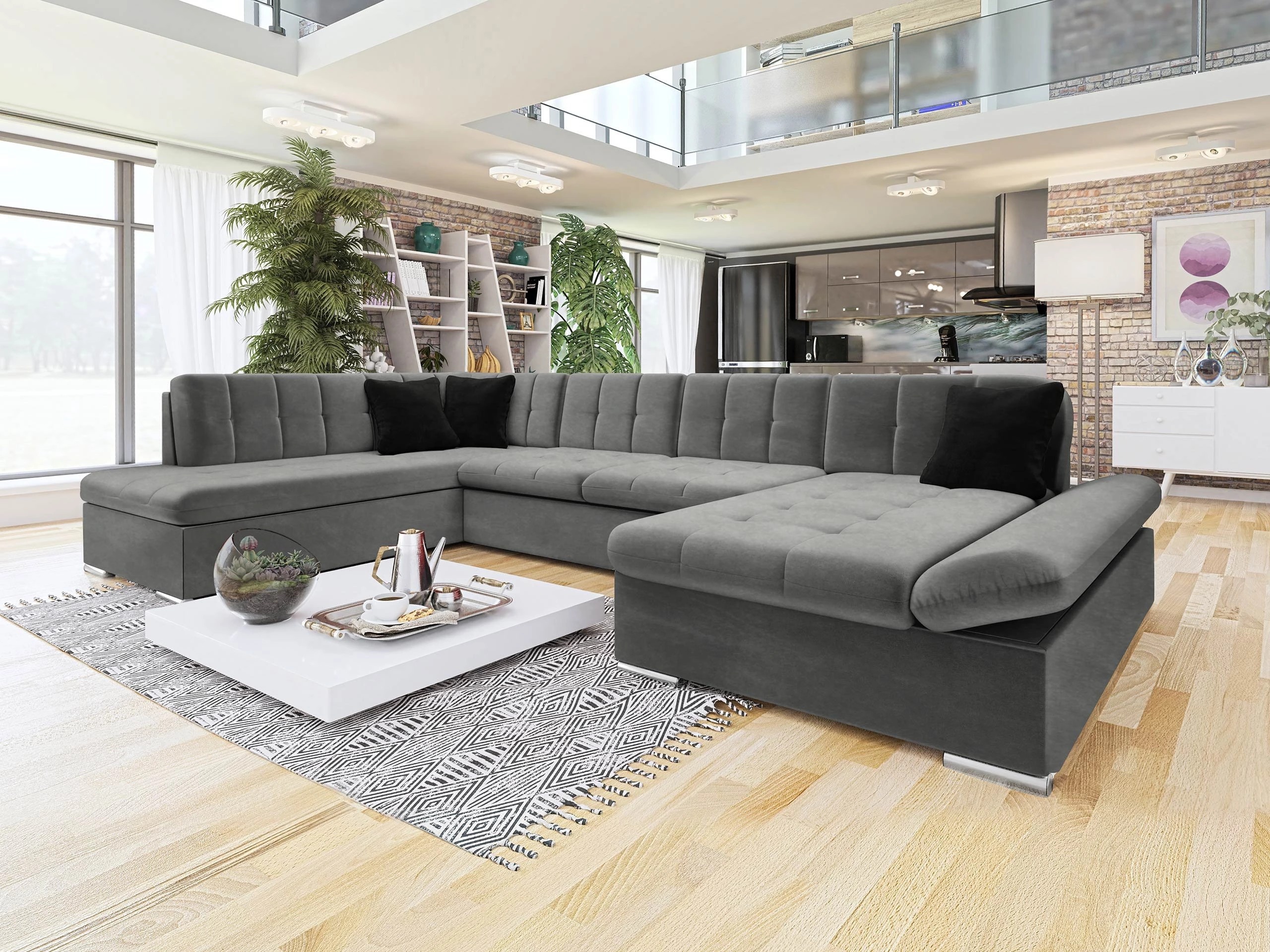 Canapé d'angle Comfivo Tilia I (Magic Velvet 2217 + Magic Velvet 2219)