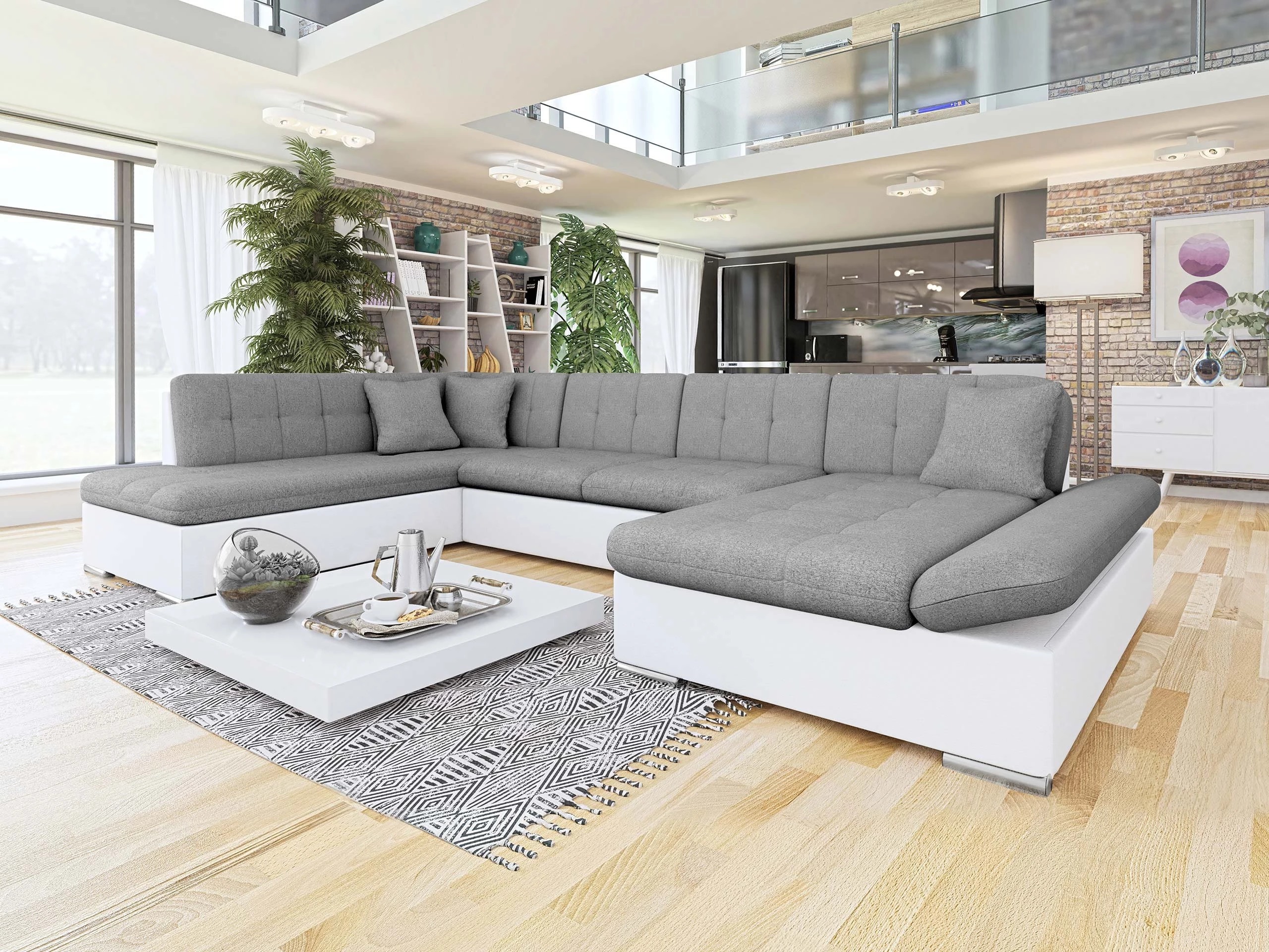 Canapé d'angle Comfivo Tilia I (Soft 017 + Soul 17)