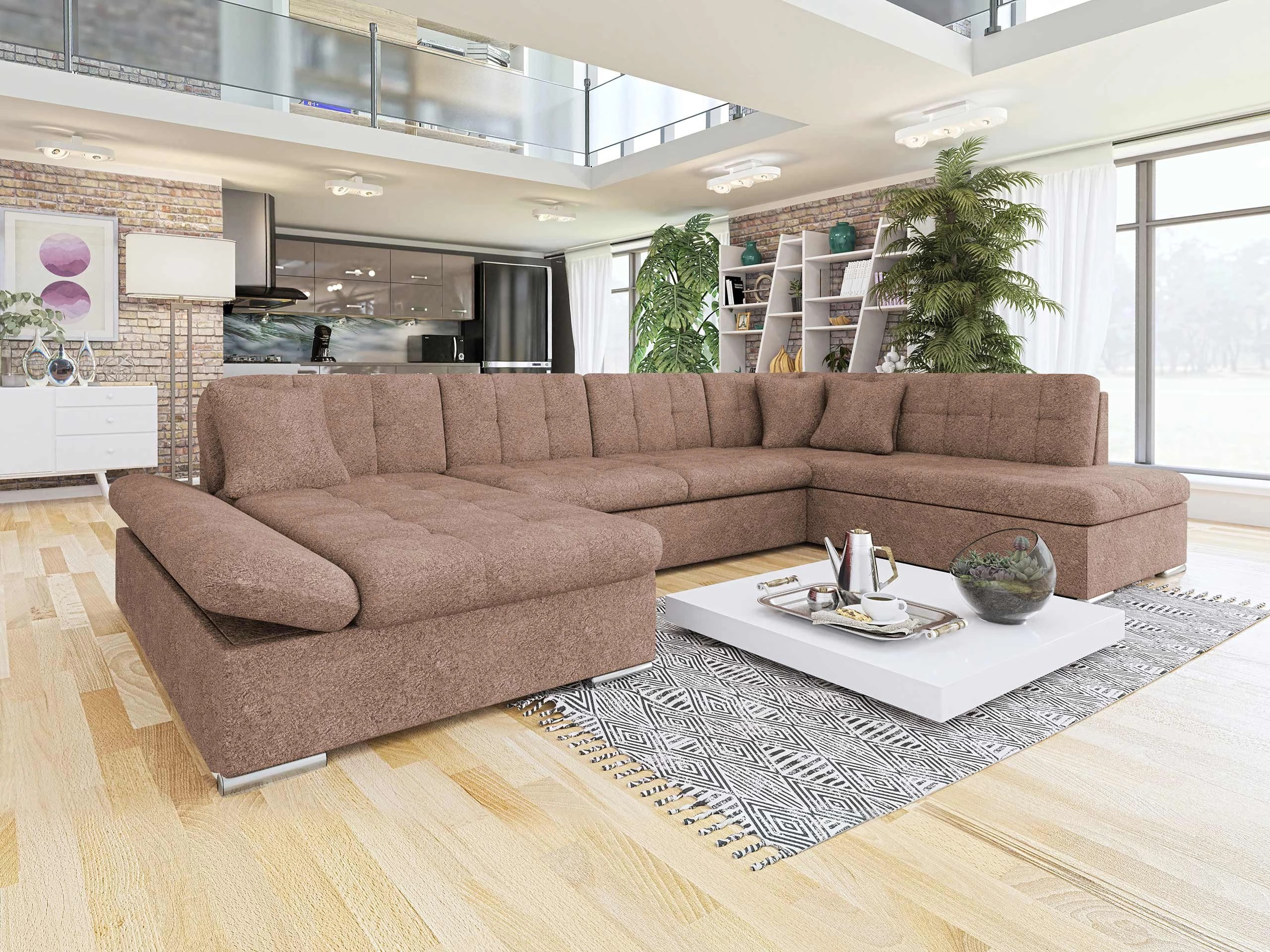 Canapé d'angle Comfivo Tilia I (Coral 45)