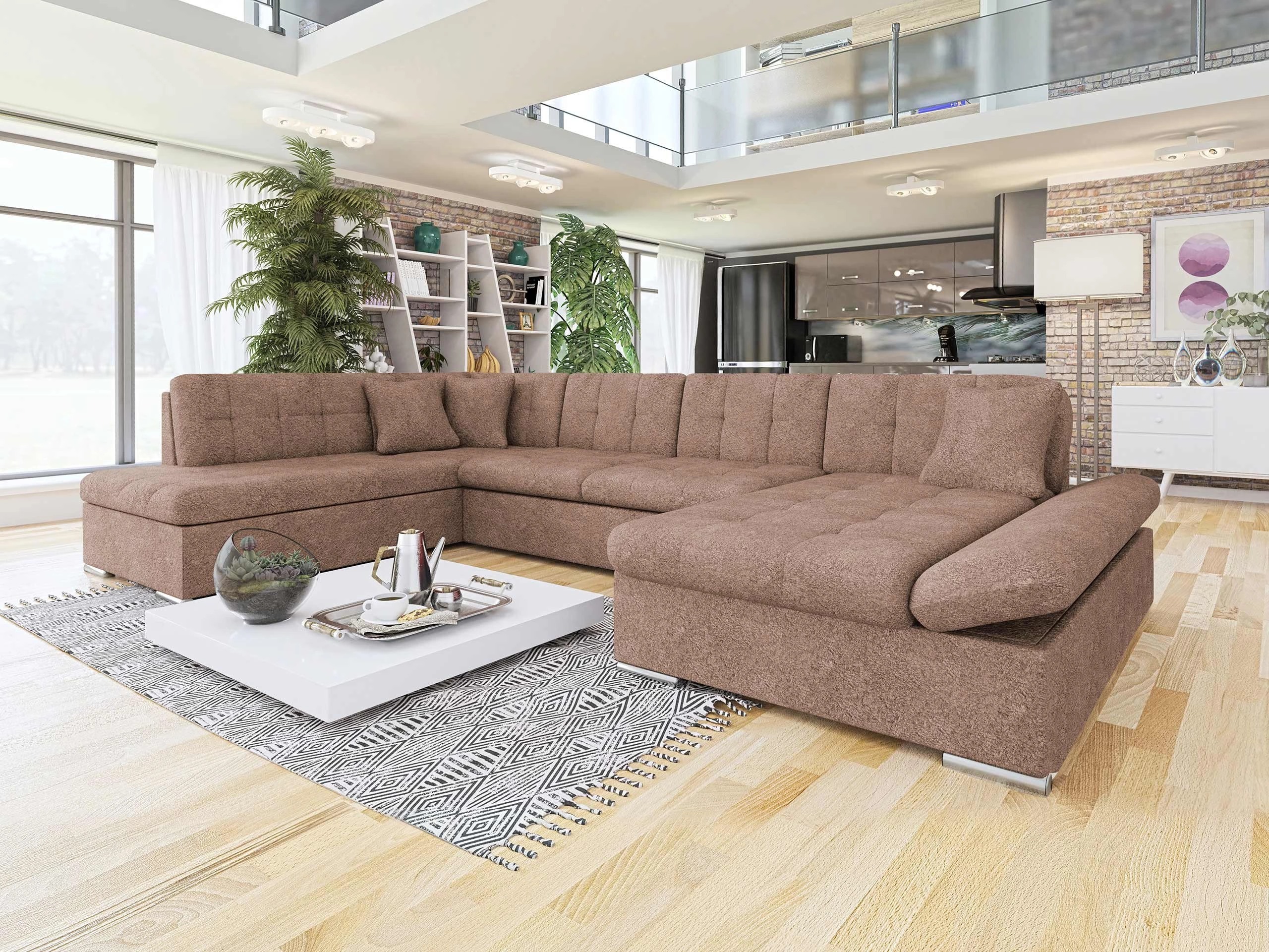 Canapé d'angle Comfivo Tilia I (Coral 45)