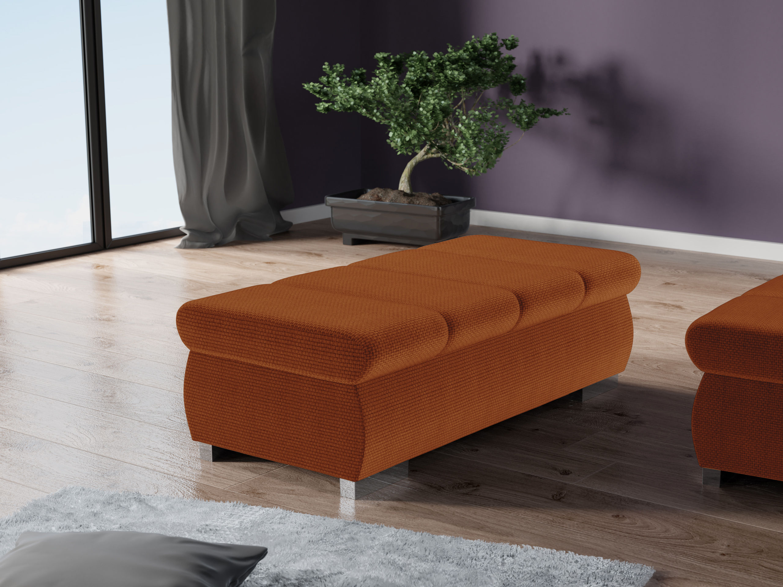 Banc rembourré Comfivo Olivetum I (Flow 09)