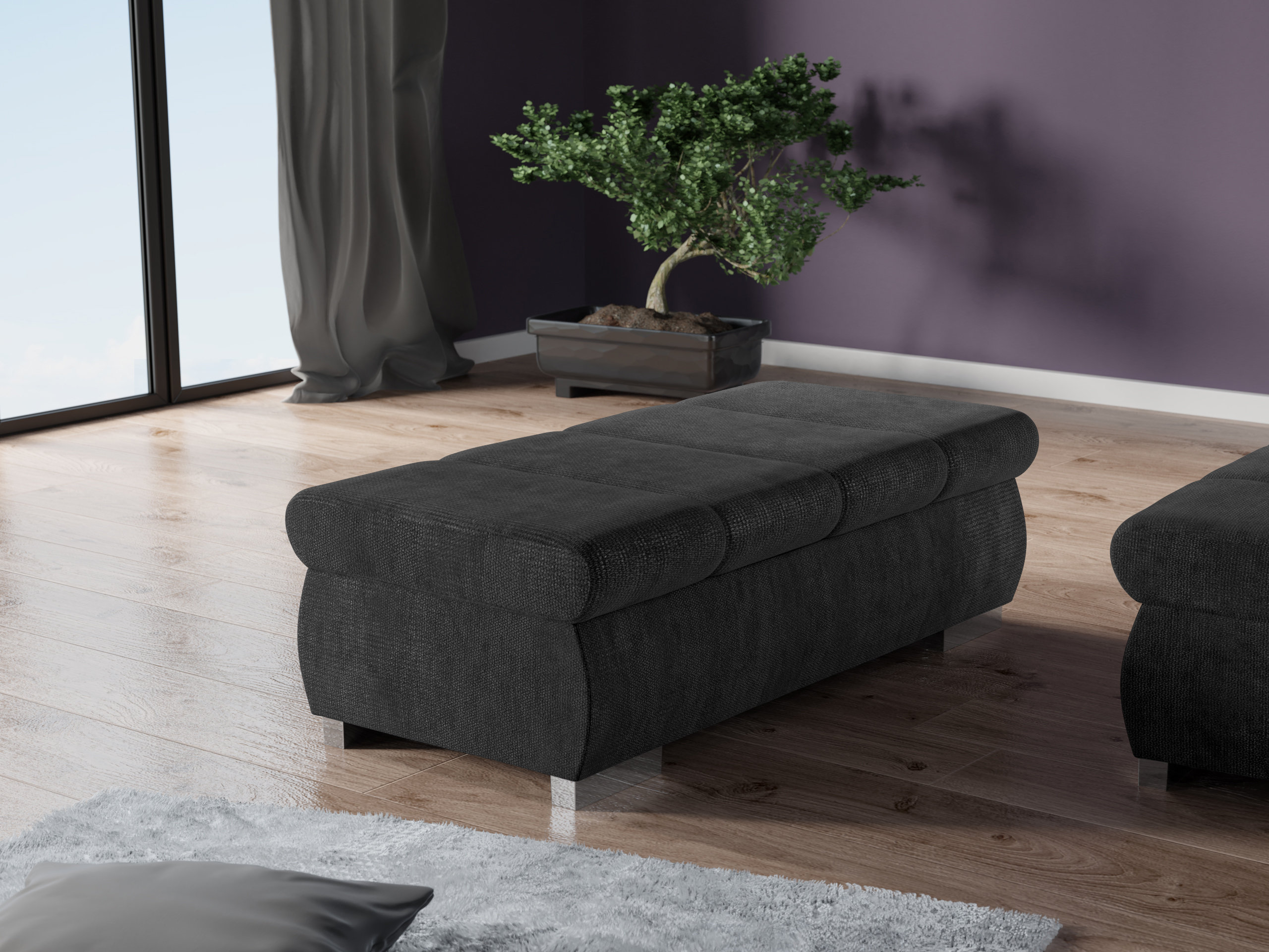 Banc rembourré Comfivo Olivetum I (Margo 227.09)