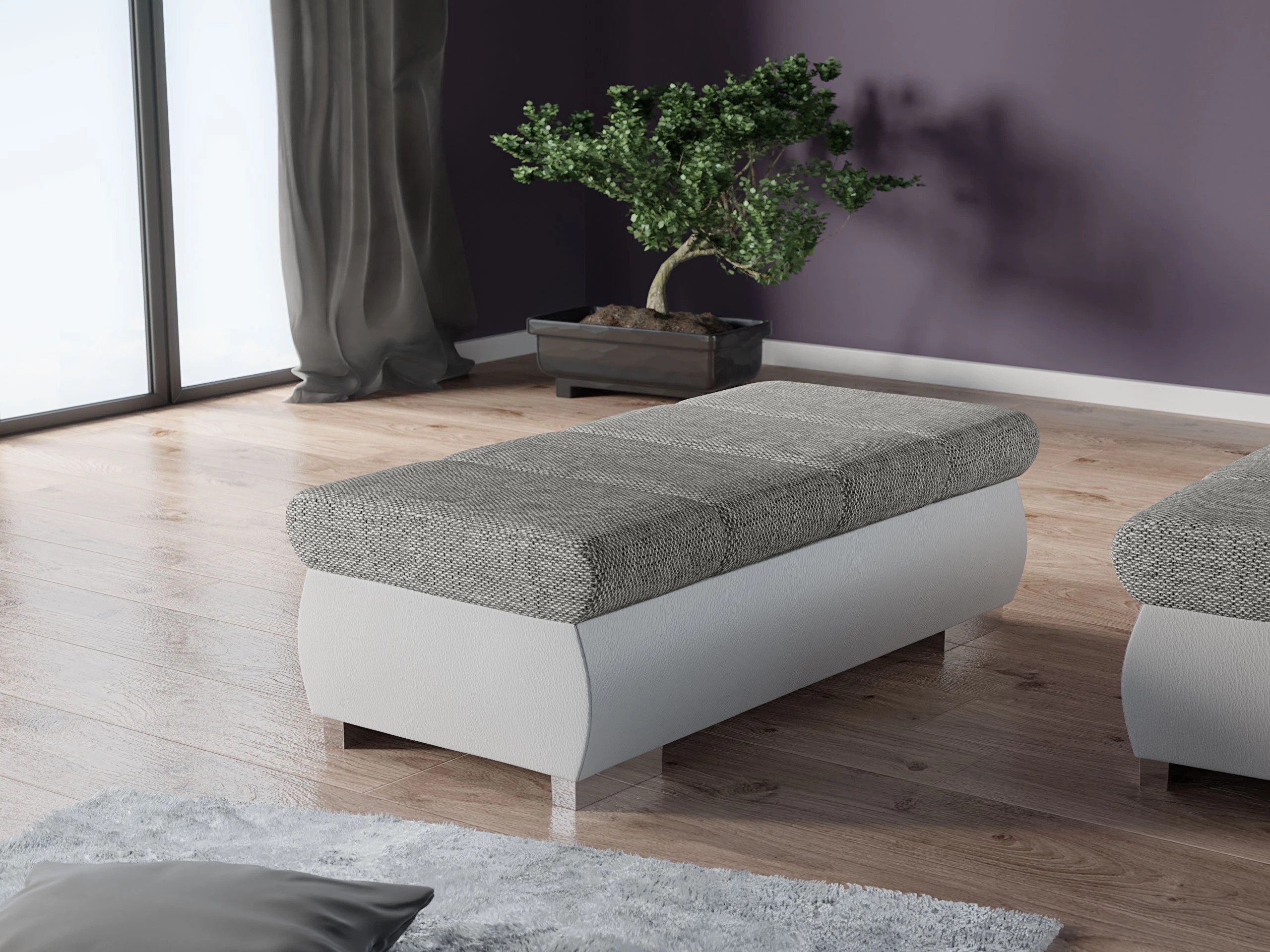 Banc rembourré Comfivo Olivetum I (Soft 017 + Lawa 05)