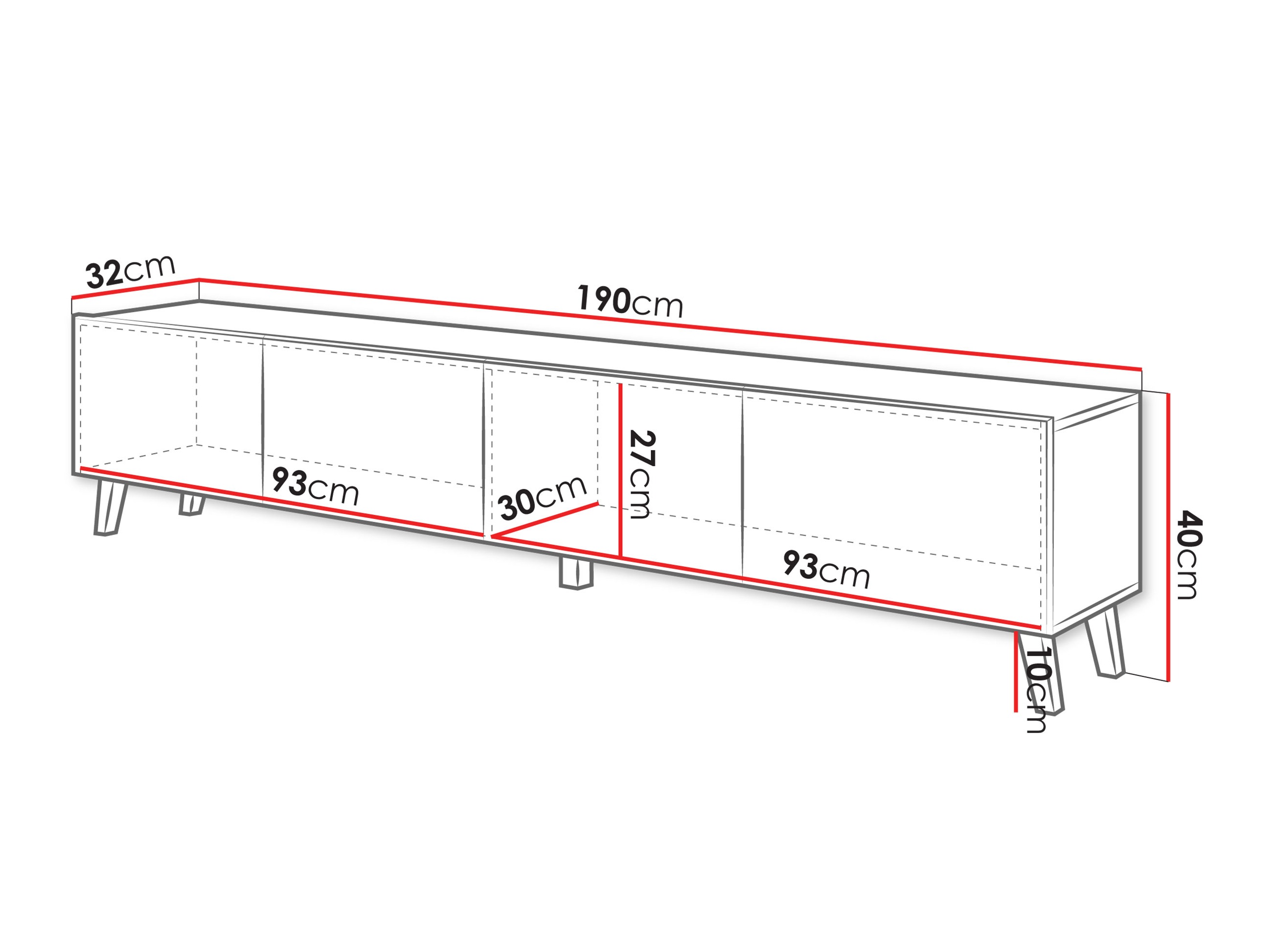 Meuble TV Levtive 101 (Graphite)