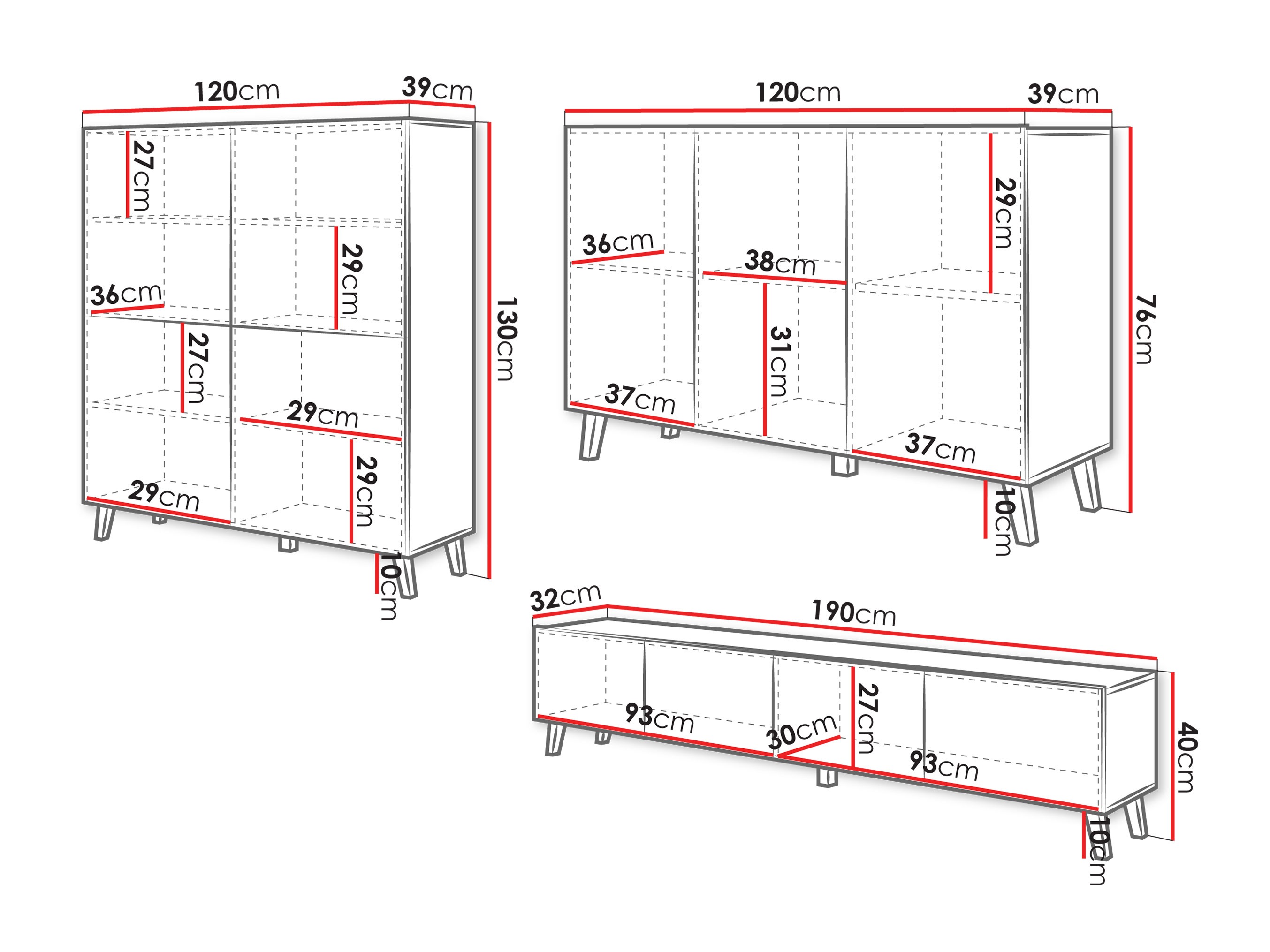 Ensemble de salon Levtive 105 (Graphite)