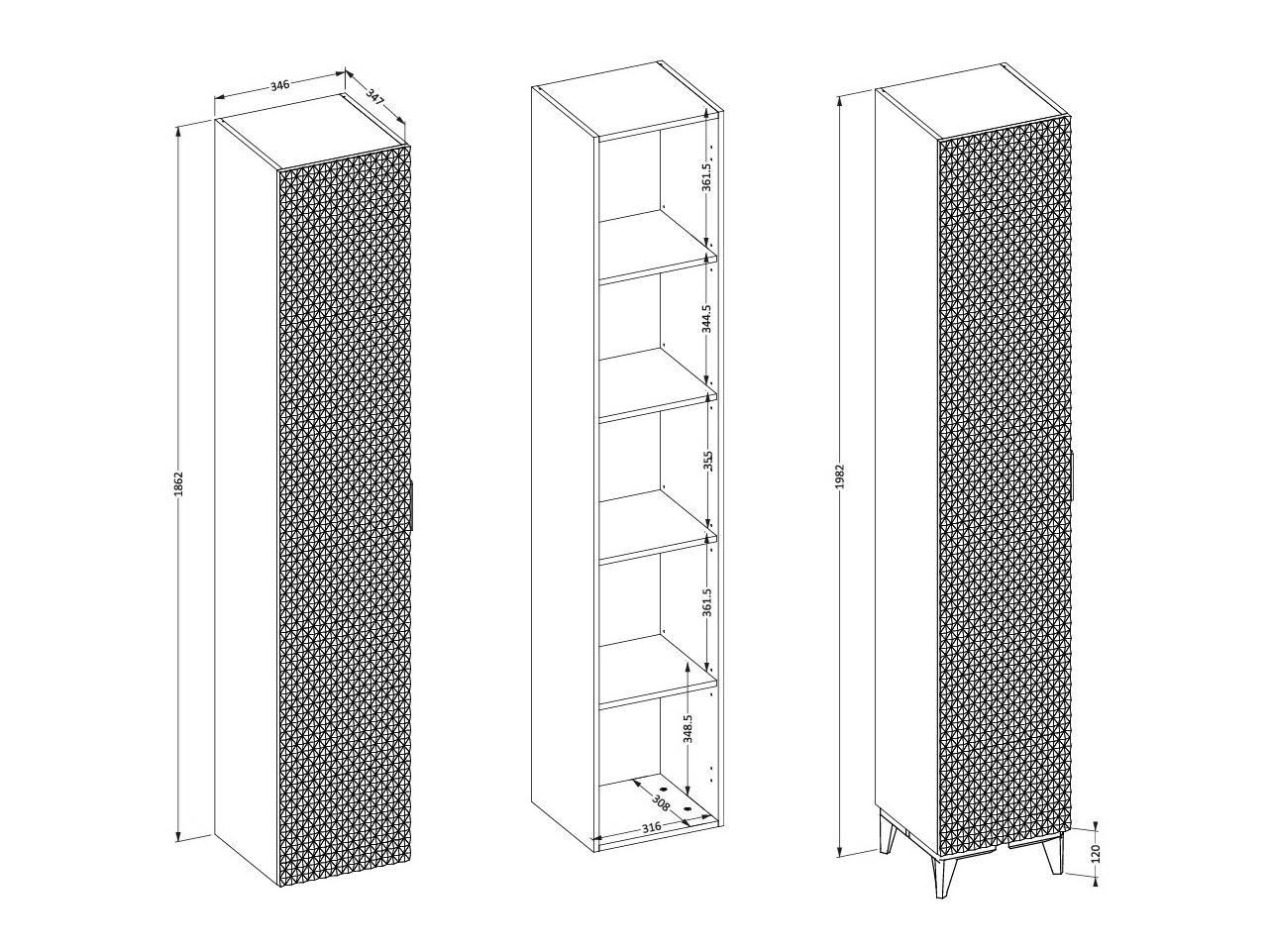 Armoire de bain à poser Liretu 100 (Blanc)