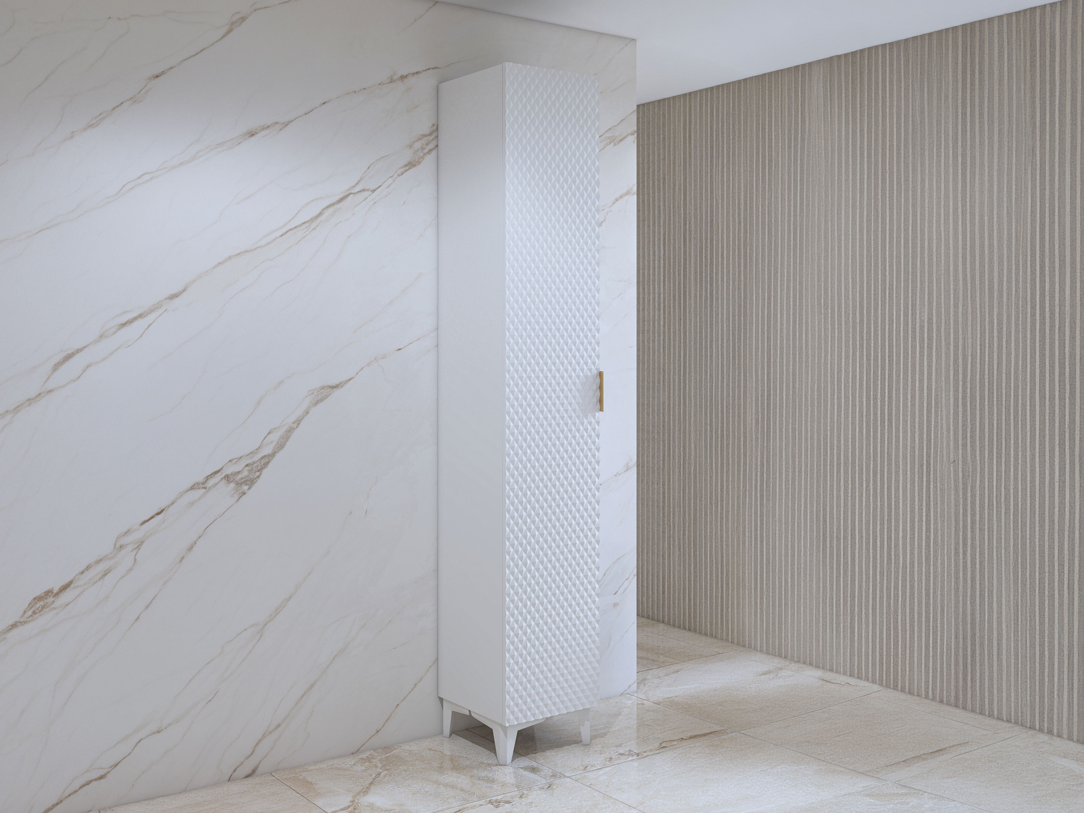 Armoire de bain à poser Liretu 100 (Blanc)