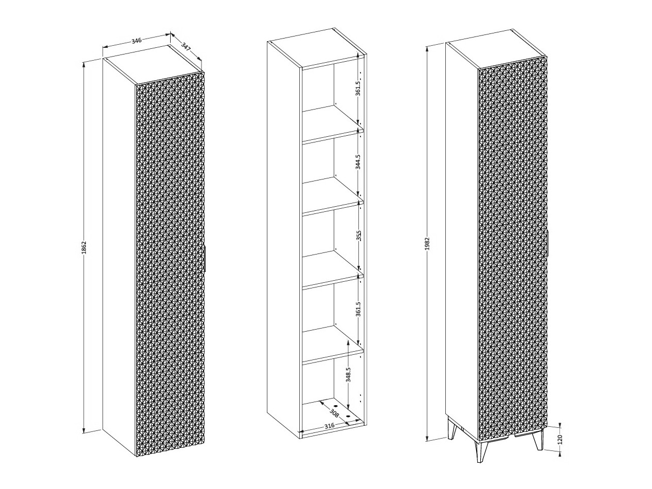 Armoire de bain à poser Liretu 100 (Noir)