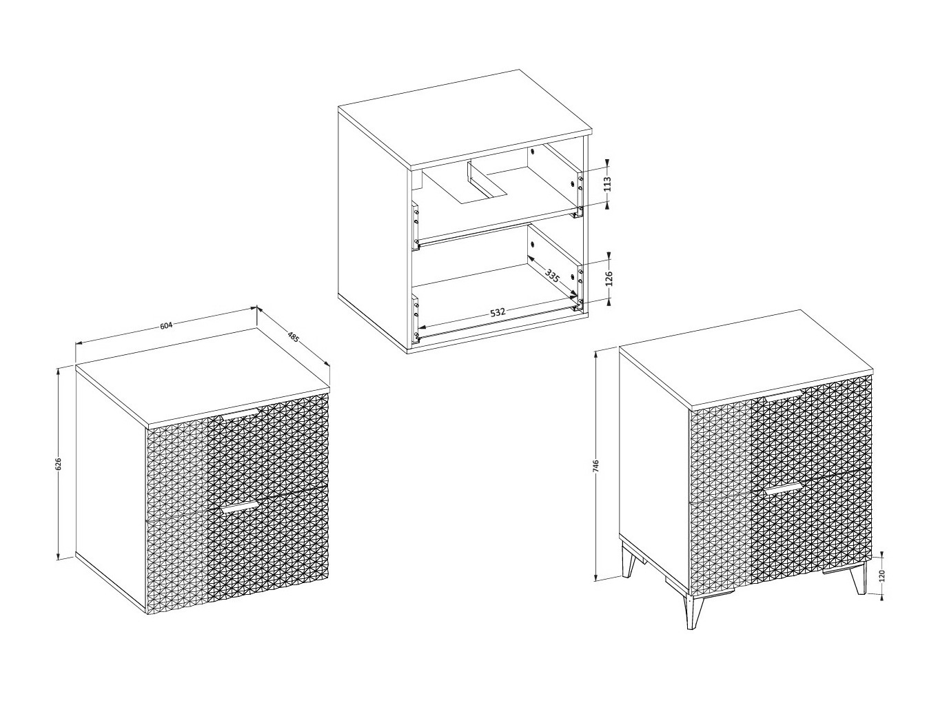 Armoire de lavabo à poser Liretu 101 (Noir)