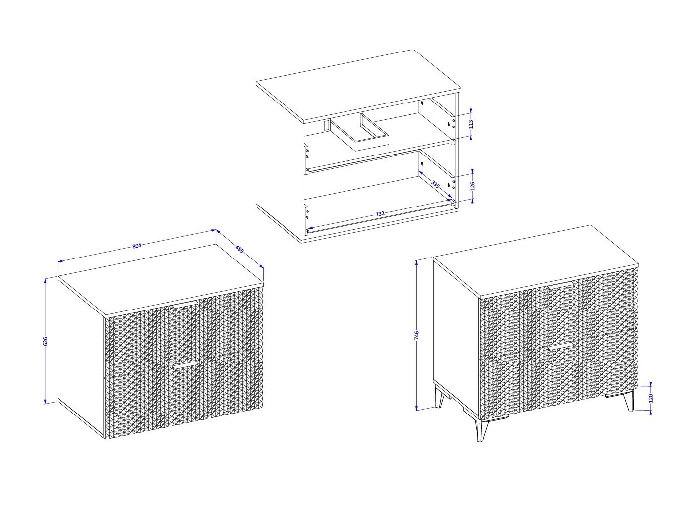 Armoire de lavabo à poser Liretu 102 (Noir)