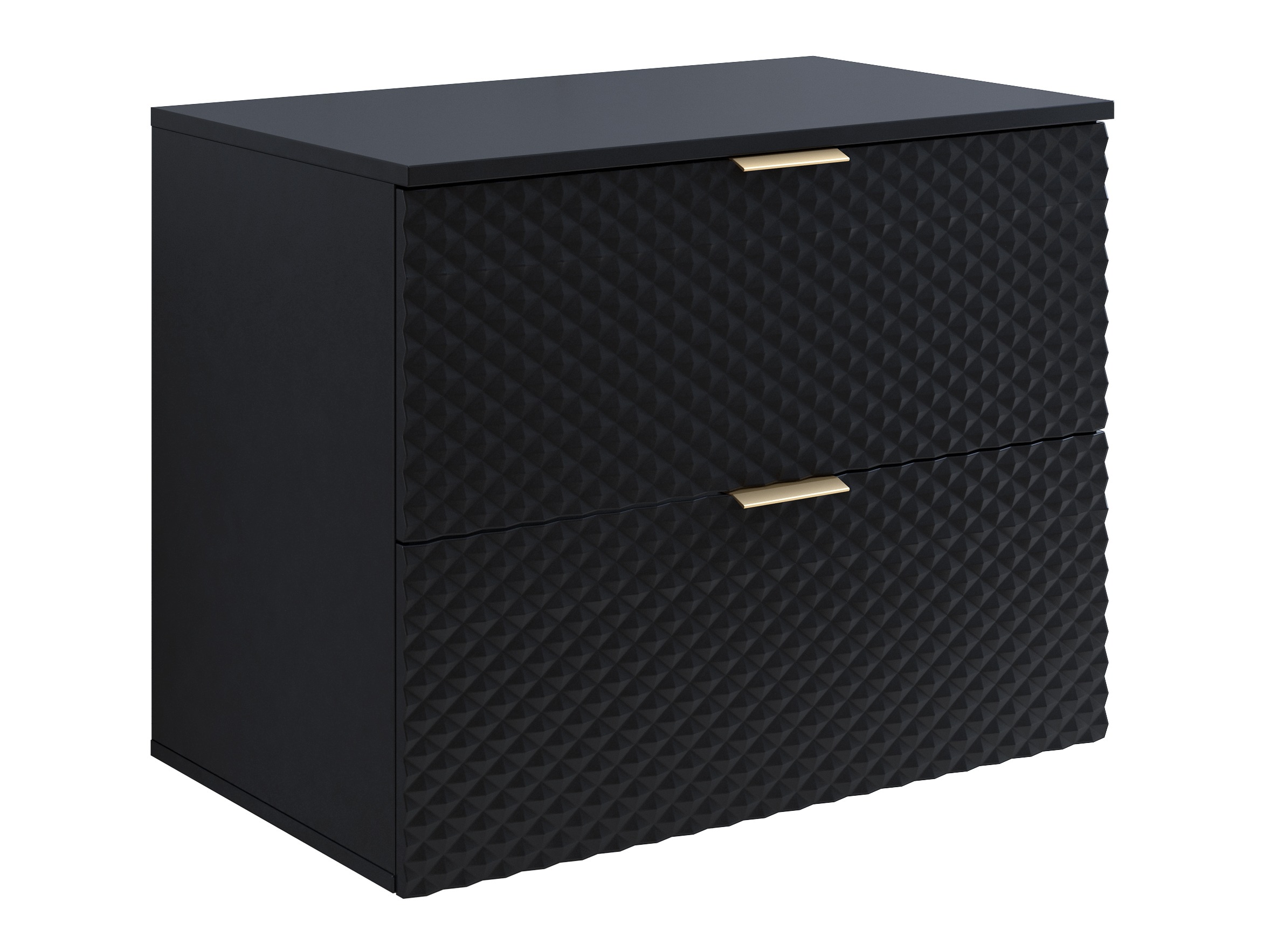 Armoire de salle de bains murale pour lavabo Liretu 107 (Noir)