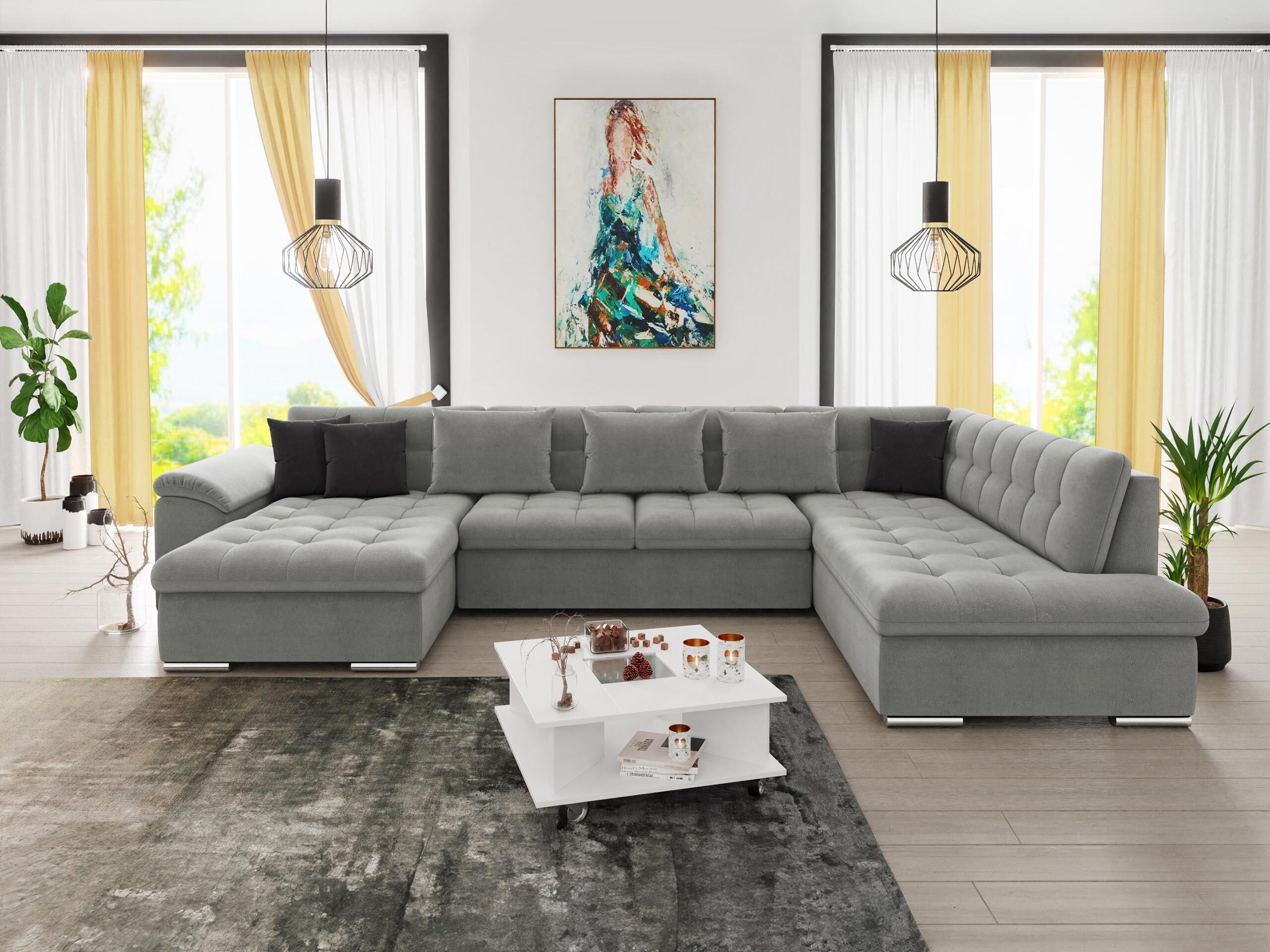 Canapé d'angle Comfivo Gemma IV (Polo 894 + Polo 897)