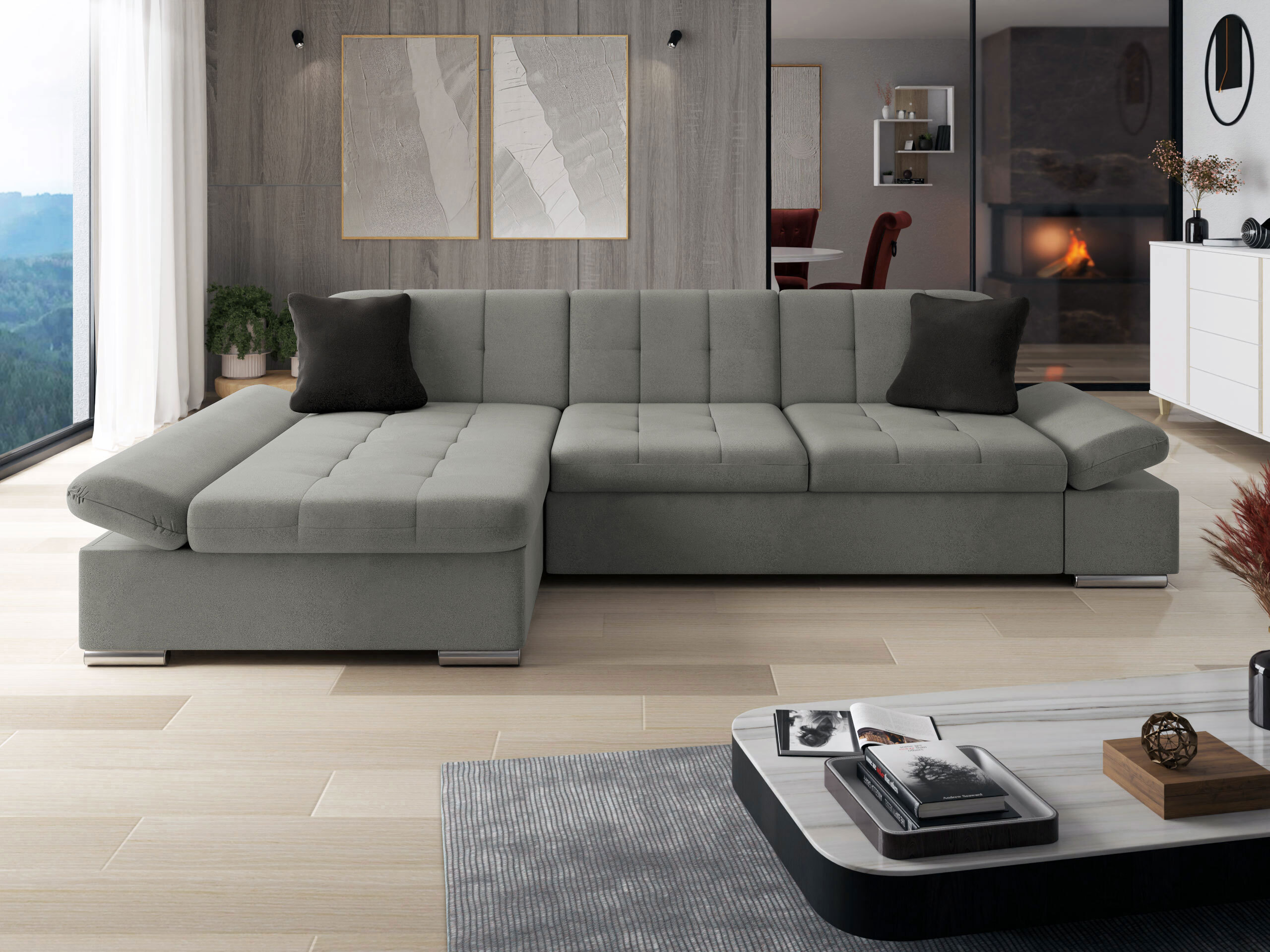 Canapé d'angle Comfivo Sanitas (Polo 894 + Polo 897)