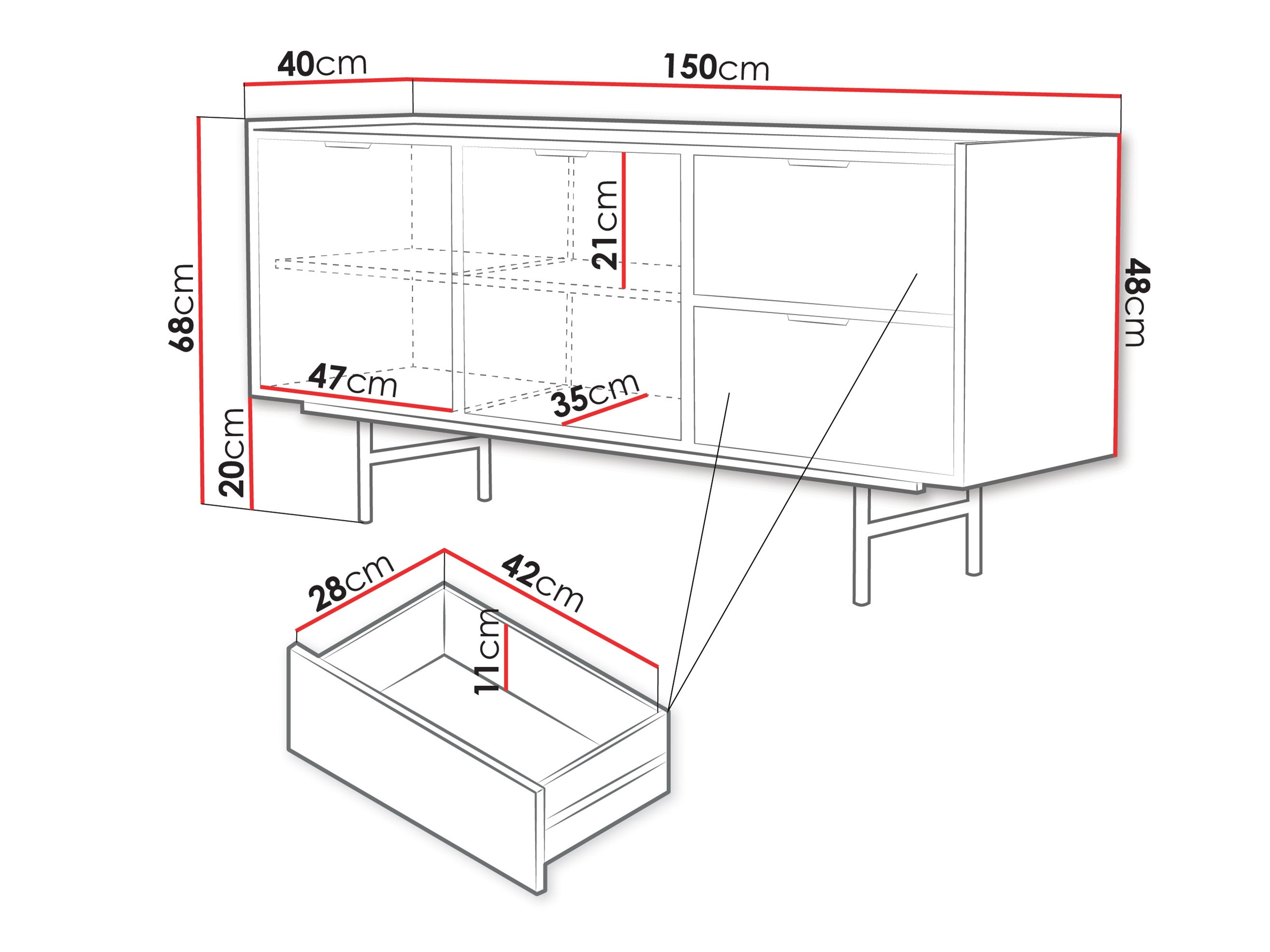 Commode Studos (Chêne)